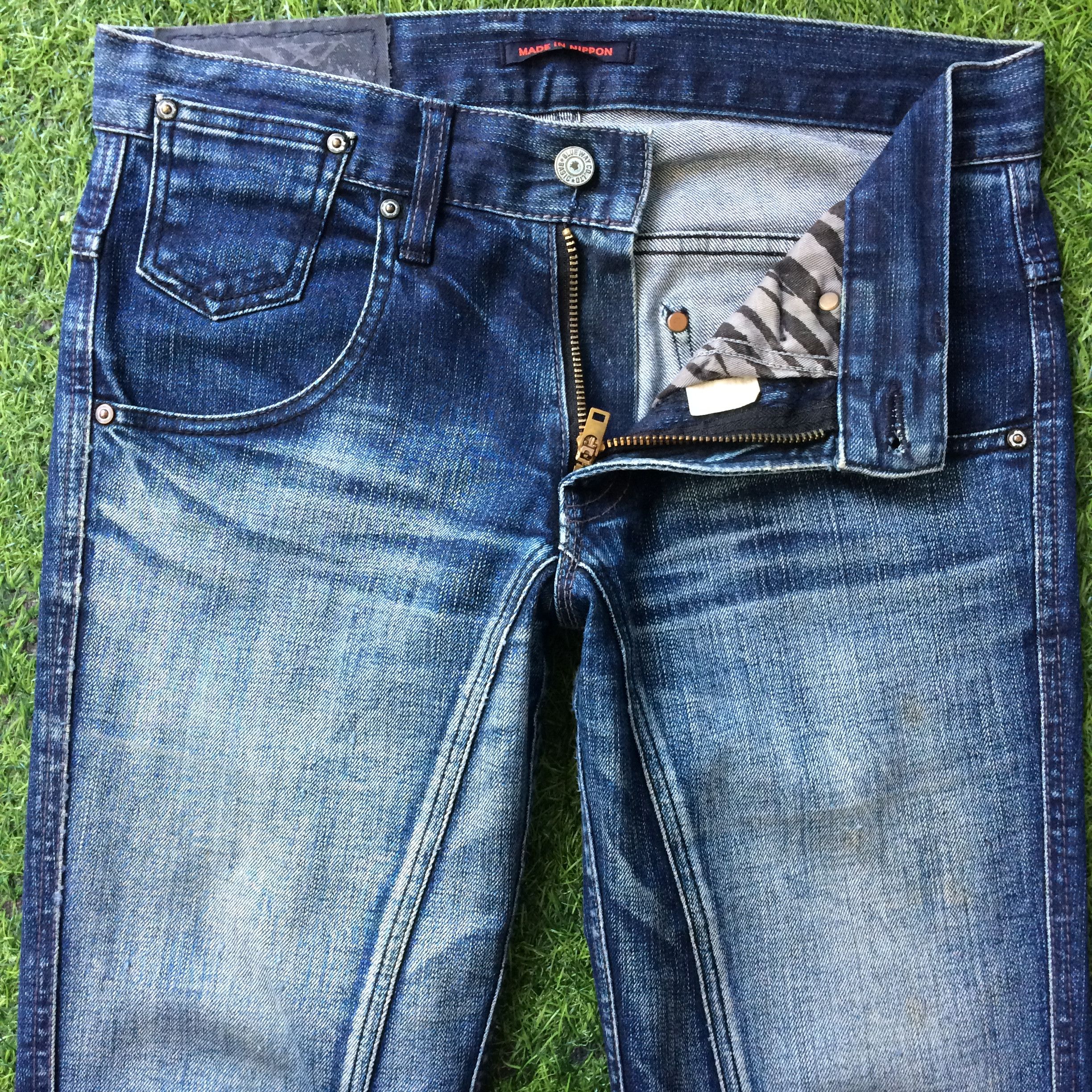 Japanese Brand Blue Way Made In Nippon Jeans #D-525 Size US 28 / EU 44 - 3 Thumbnail