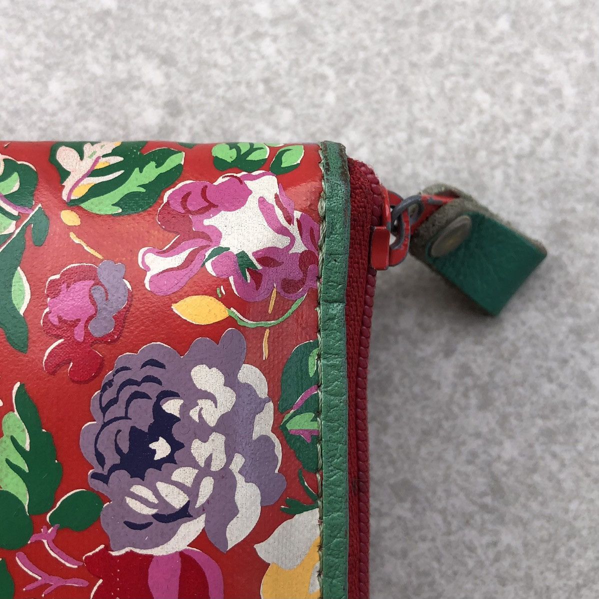 Kenzo Vintage Kenzo Floral Printed Leather Wallet Size ONE SIZE - 11 Thumbnail
