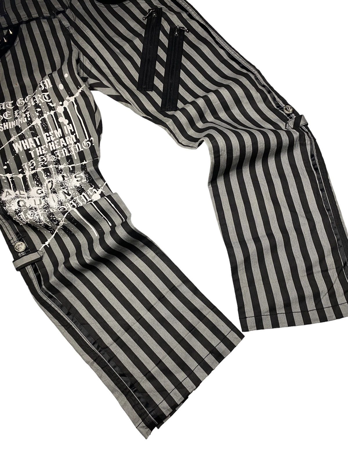 If Six Was Nine 2000's Algonquins Poem Punk Tribal Studded Pants Size US 29 - 3 Thumbnail