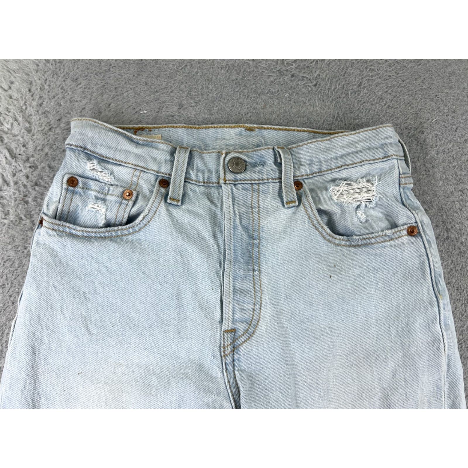 Levi's VINTAGE Levis Jeans 501 XX Blue Denim Slim Regular 25 24x24 Button Fly Men Apparel 5-Pocket Design Jeans Size US 26 / EU 42 - 4 Thumbnail