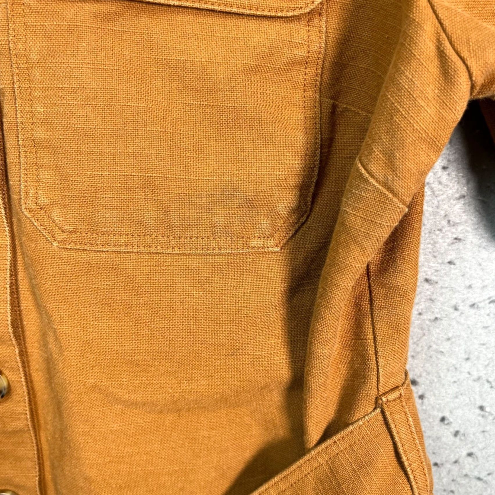 Vintage Sezane Shirt Dress Brown Cotton Button Front Short Sleeve Collared Belt Women's 38 Vintage No? Size XS / US 0-2 / IT 36-38 - 7 Thumbnail