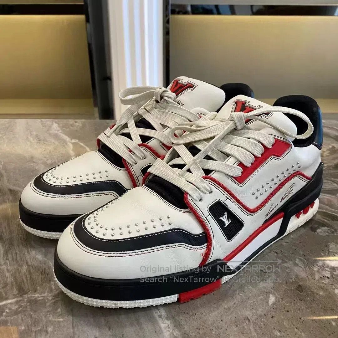 Louis Vuitton louis vuitton trainer shoes in red and black. Size US 9.5 / EU 42-43 - 1 Thumbnail