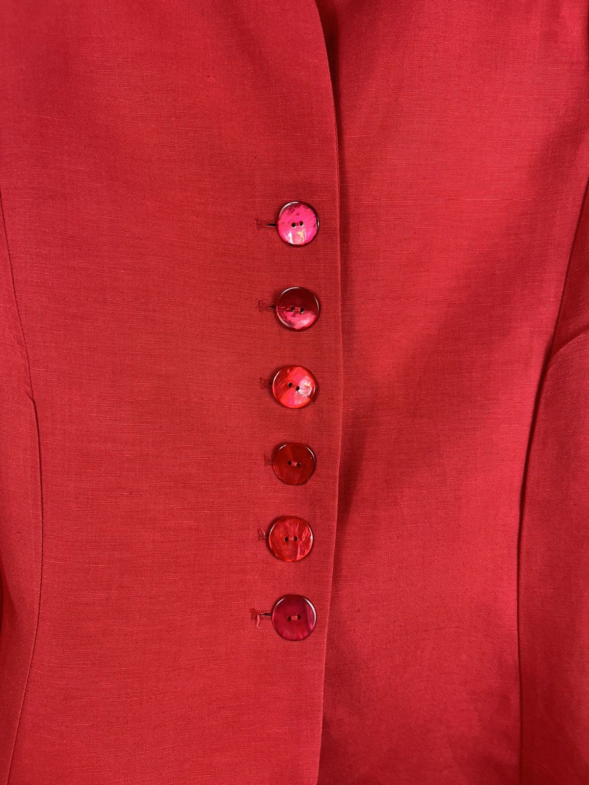 Designer × Marimekko Marimekko ritva falla linen blazer button jacket Size M / US 6-8 / IT 42-44 - 10 Thumbnail