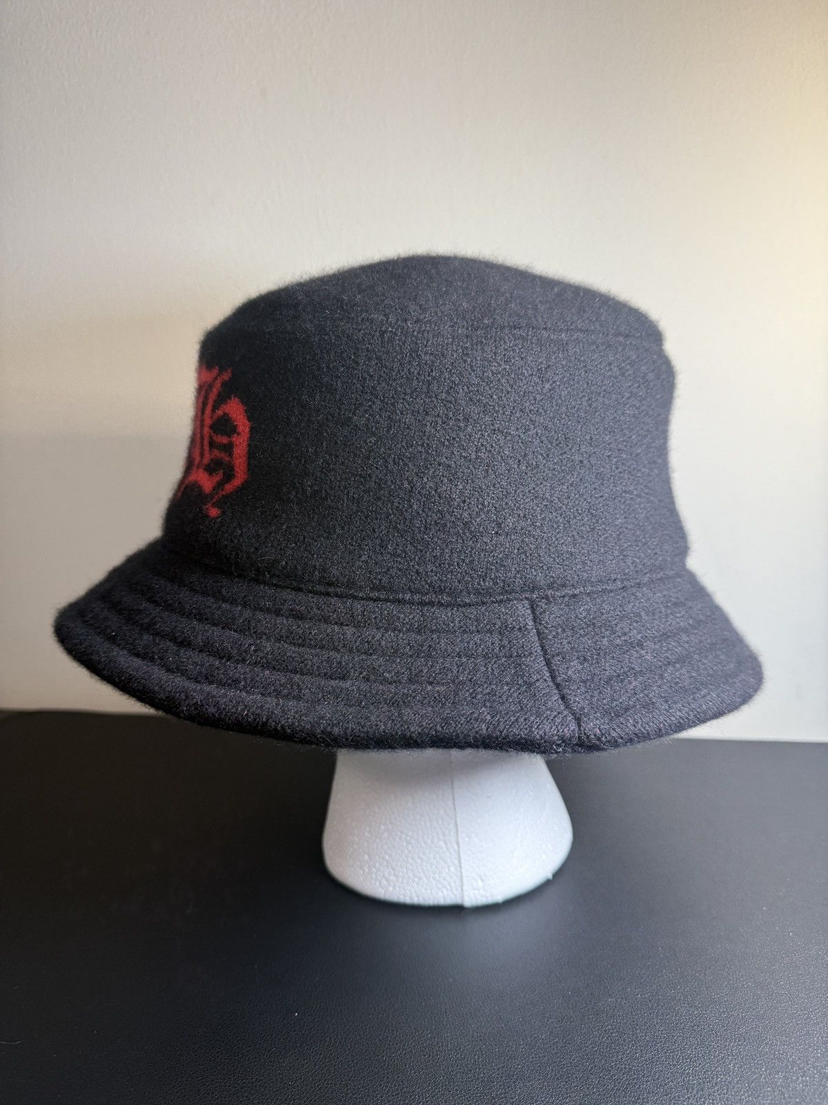 Chrome Hearts Brand New Cashmere Silk Black/Red Chrome Hearts Bucket Hat Size ONE SIZE - 4 Thumbnail