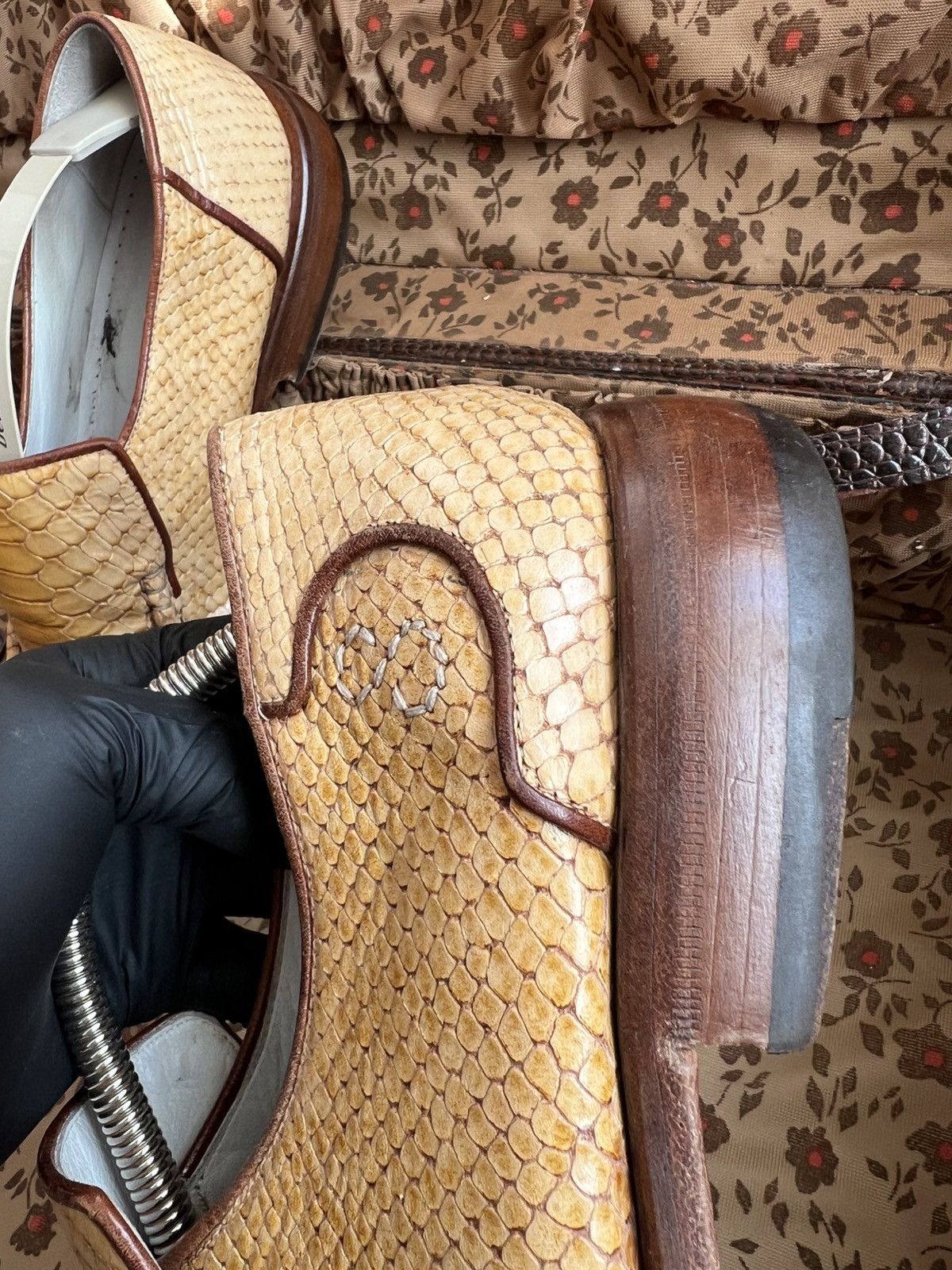 Oliver Sweeney Vintage Oliver Sweeney Y2K Punk Opium Python snake shoes Size US 10 / EU 43 - 19 Thumbnail