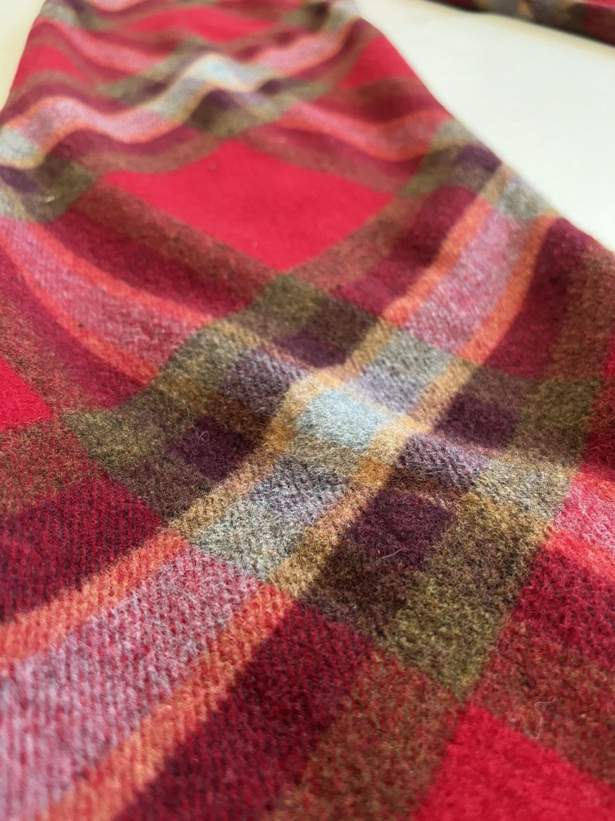 Other John Scher Pants, US Men Small , Bias Cut Wool, Red Plaid Size US 28 / EU 44 - 10 Thumbnail
