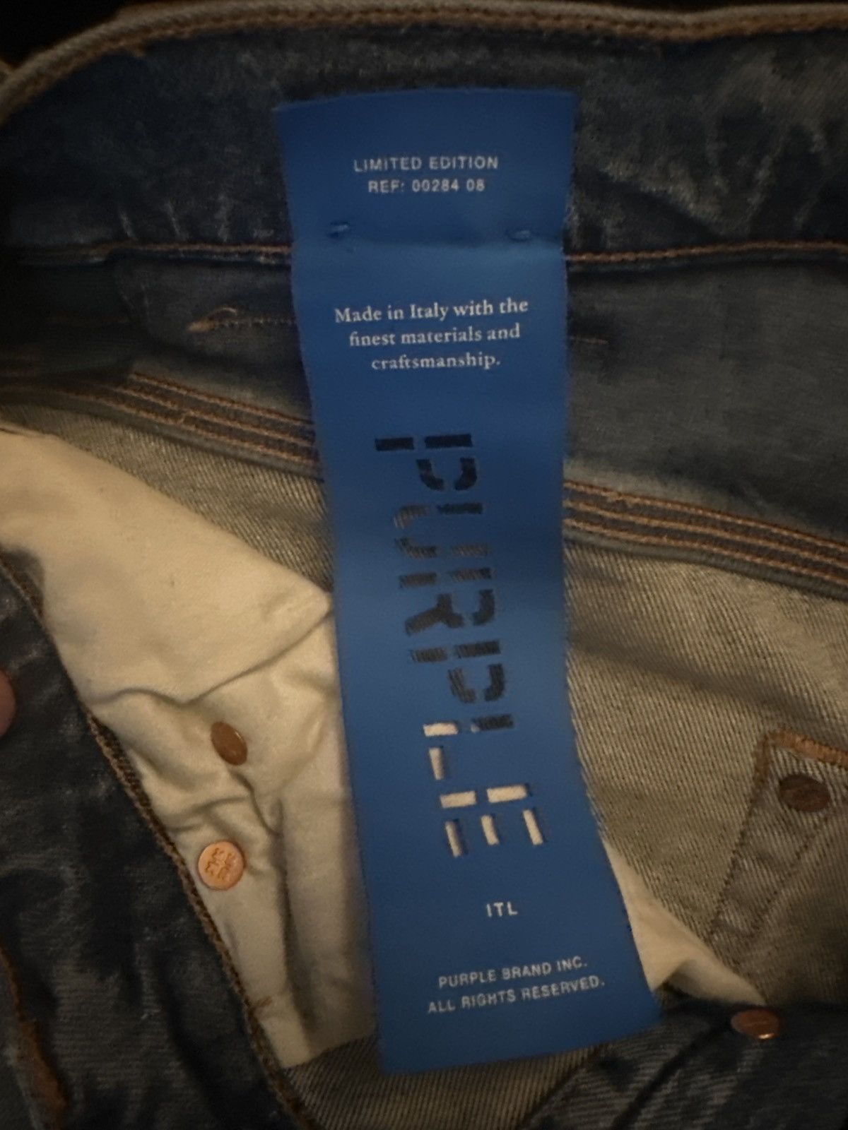Purple Brand Purple Brand Blue Denim Jeans Size US 32 / EU 48 - 6 Thumbnail