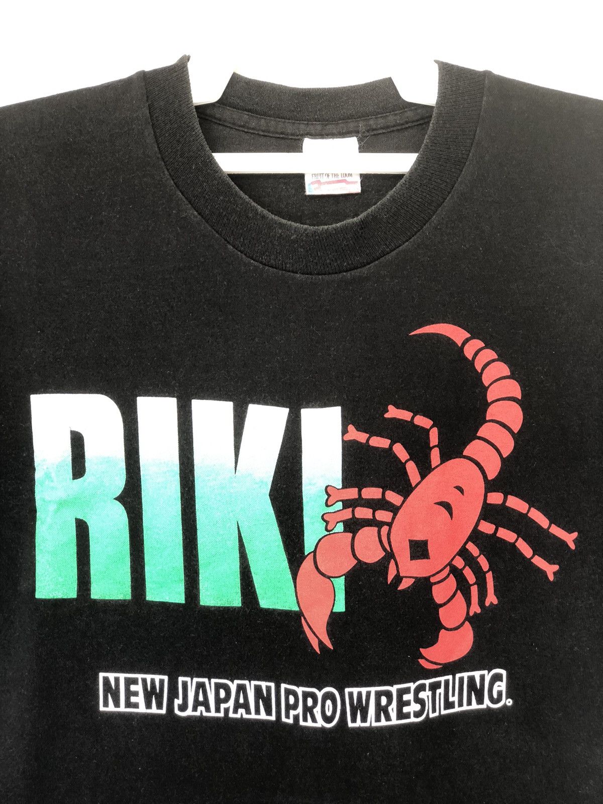 Vintage Vintage 90s RIKI New Japan Pro Wrestling Tee Size US L / EU 52-54 / 3 - 2 Thumbnail