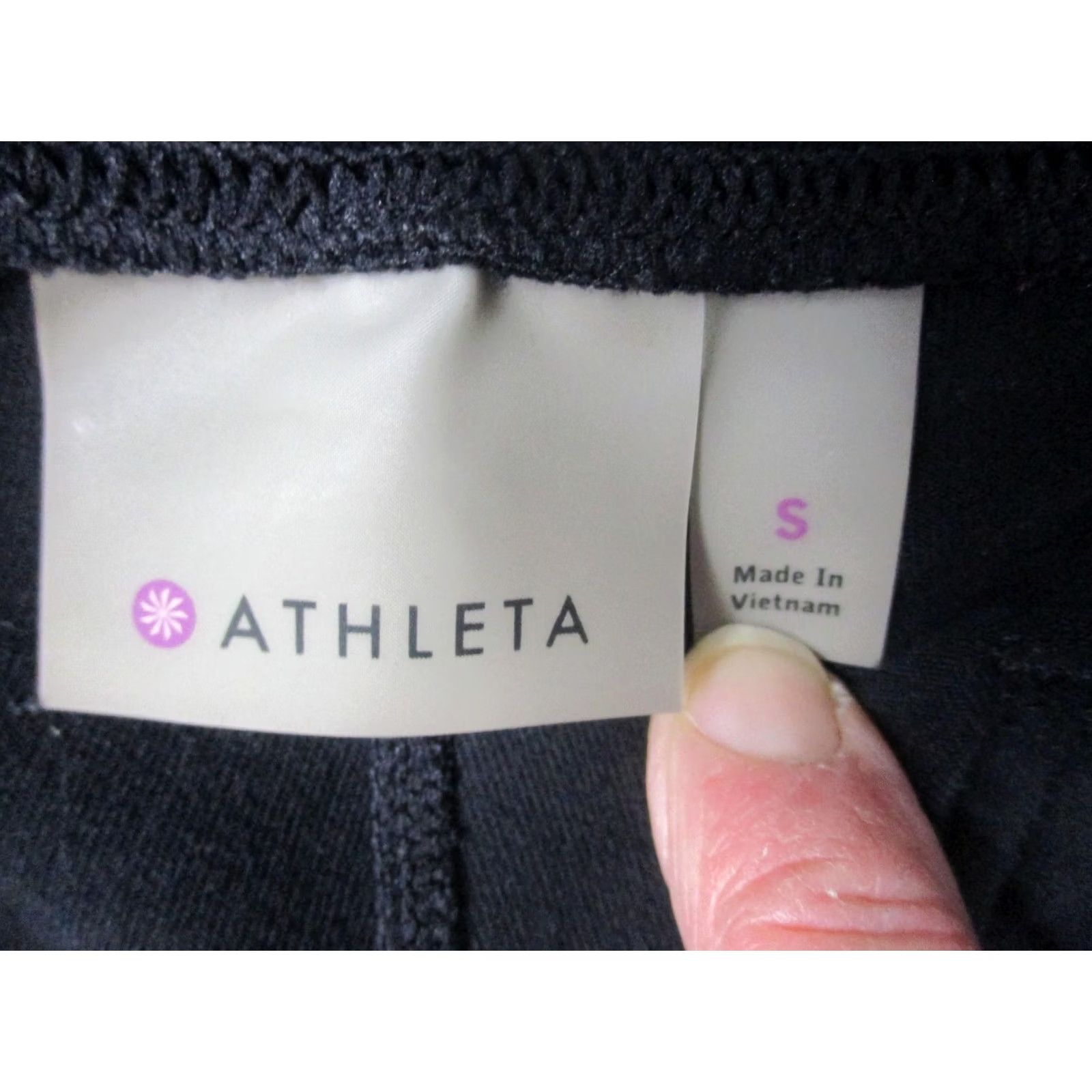 Athleta Athleta Track Pants Womens Small Black Straight Leg Supplex Stretch Pockets Size 28" / US 6 / IT 42 - 7 Thumbnail