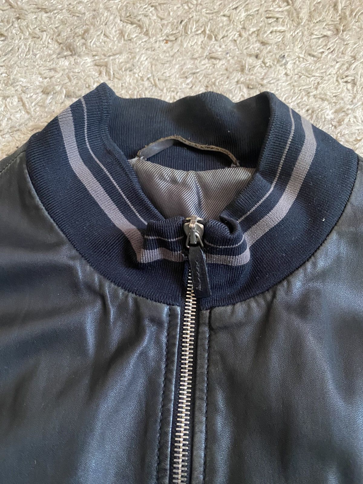NBDN Nobrandedon Men’s Genuine Leather Bomber Jacket – Premium Quality Size US M / EU 48-50 / 2 - 10 Thumbnail