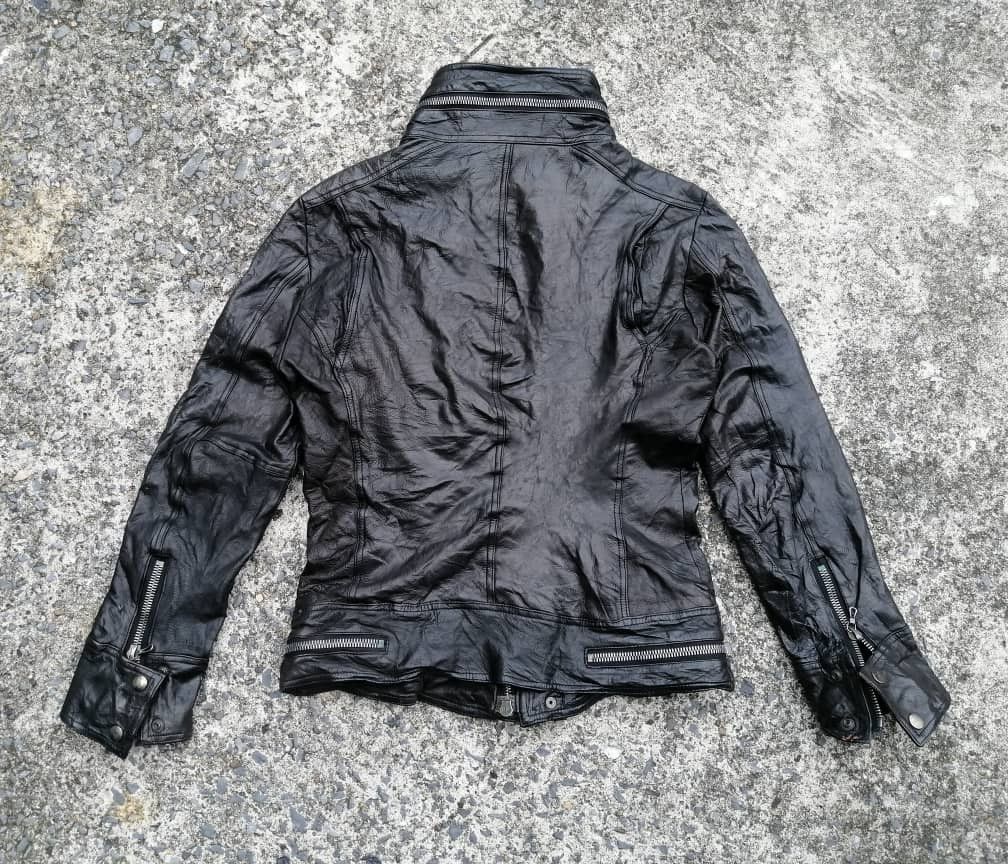 Japanese Brand × Shellac Shellac Made In Japan Bikers / Punk Style Leather Jacket Size US S / EU 44-46 / 1 - 2 Thumbnail