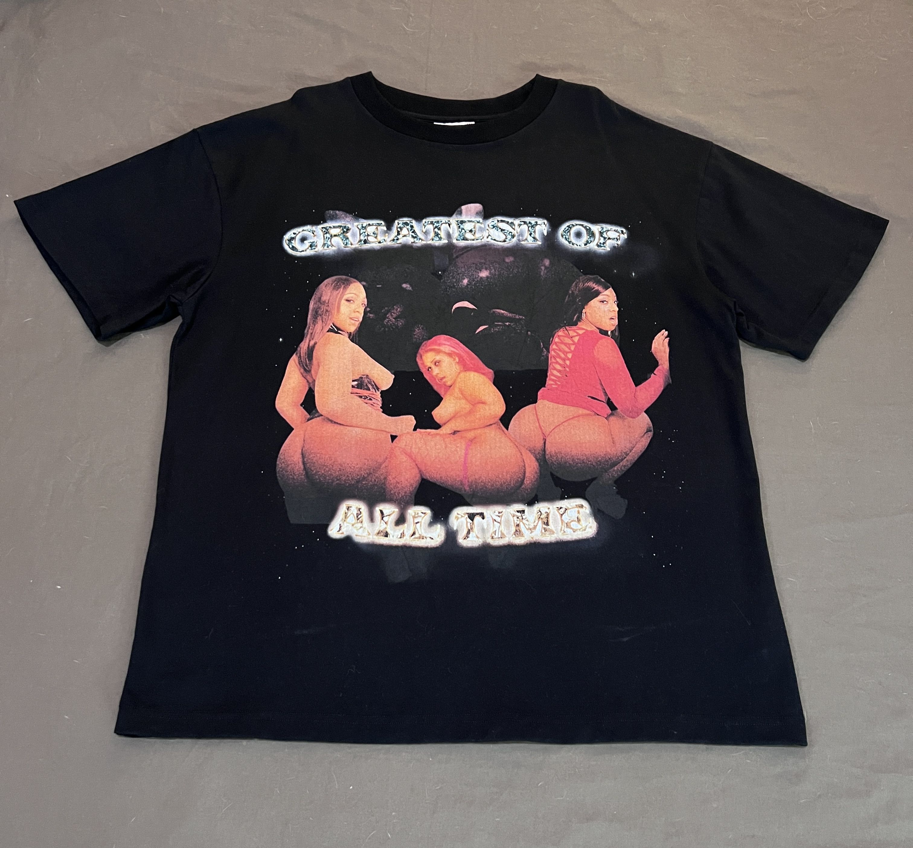 Hot Model Sex × Rap Tees GREATEST OF ALL TIME G.O.A.T PORNSTARS Tee 2XL Size US XXL / EU 58 / 5 - 6 Thumbnail