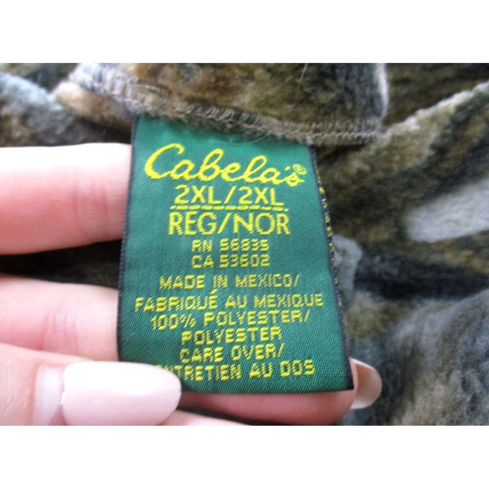 Vintage Cabela'S Jacket Mens 2XL Camo Fleece Hunting Outdoors Hiking Camping Workwear Size US XXL / EU 58 / 5 - 6 Thumbnail