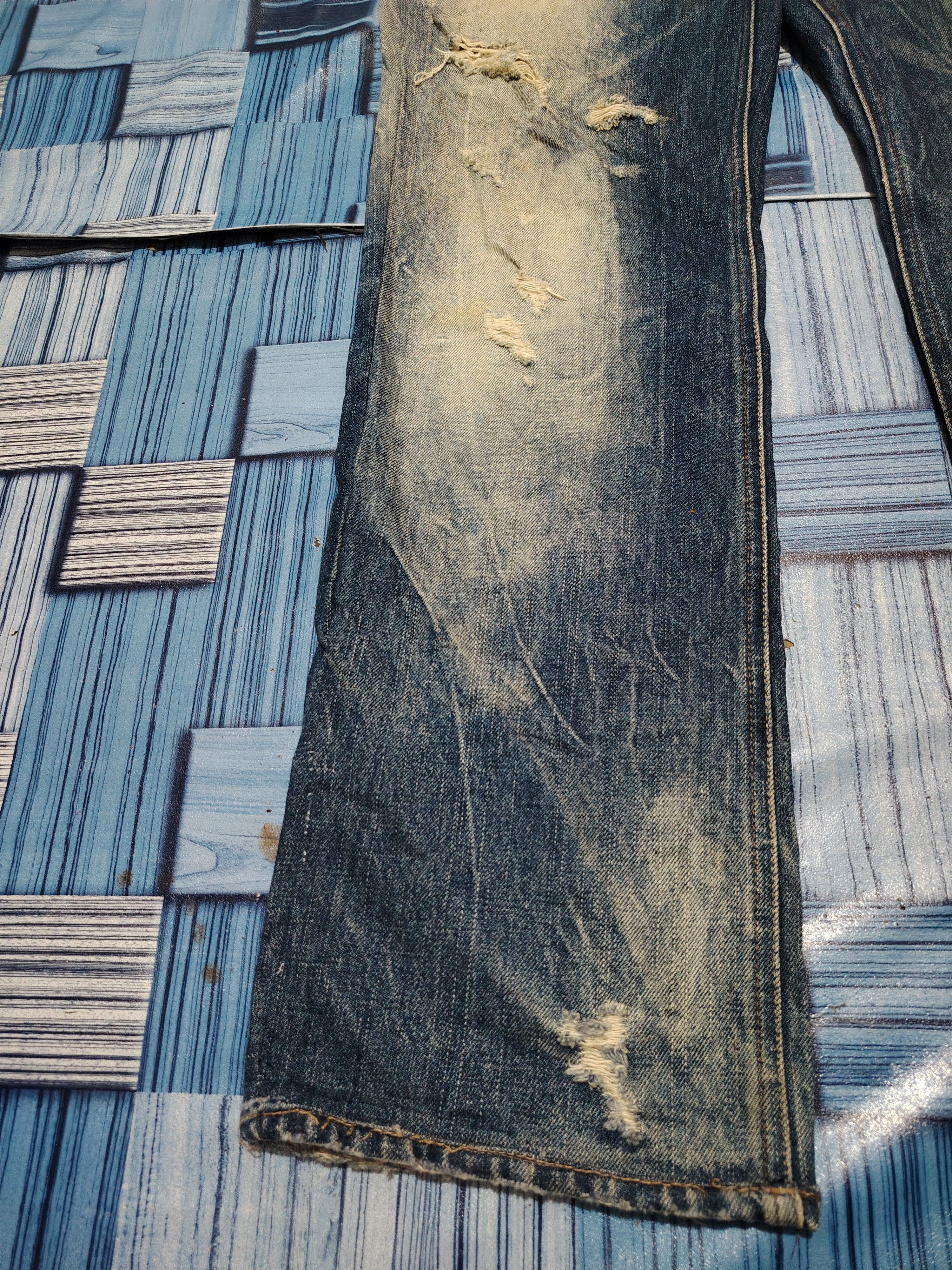Kapital Japanese Buckaroo Jeans Distressed Denim Size US 32 / EU 48 - 10 Thumbnail