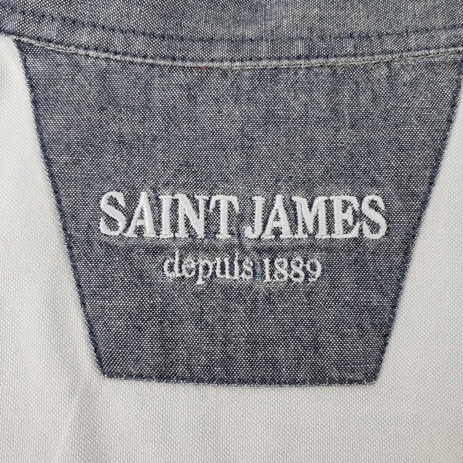 Saint James Saint James Shirt Short Sleeves Button Down Embroidered Logo Size US M / EU 48-50 / 2 - 11 Thumbnail