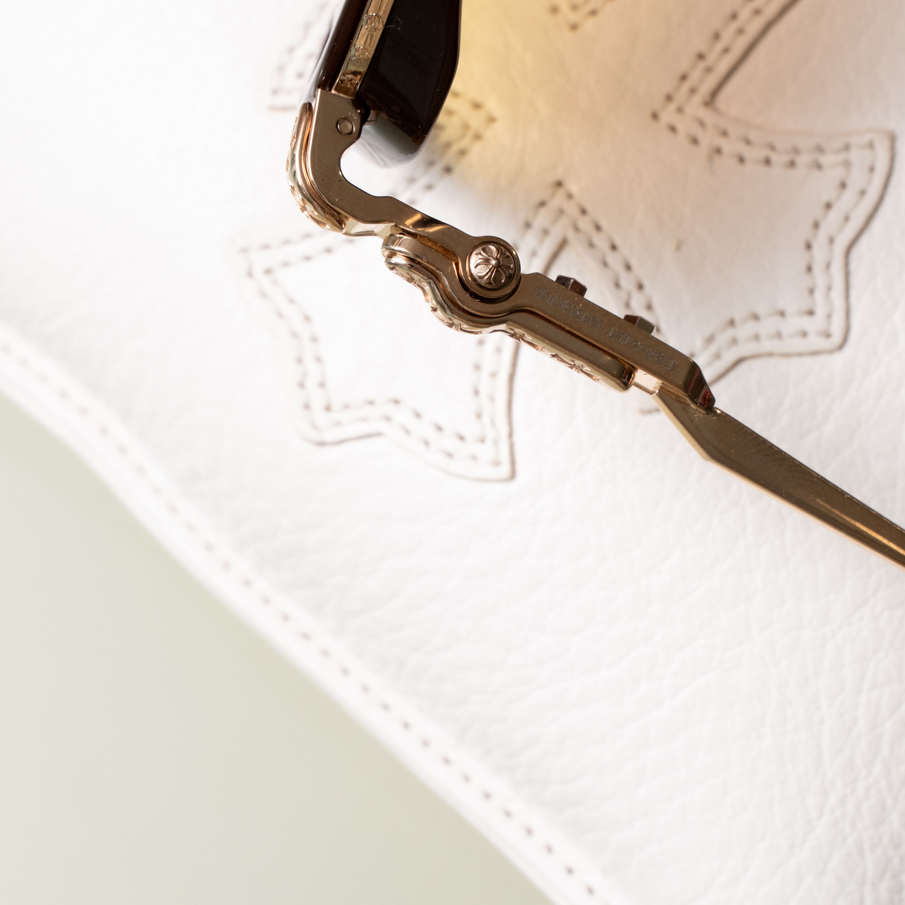 Chrome Hearts CHROME HEARTS DANGER ZONE Classic Brown/Gold Plated Size ONE SIZE - 7 Thumbnail