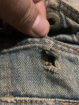 If Six Was Nine Vintage 90s Japanese Brand Back Vintage Faded Jeans Size US 33 - 11 Thumbnail