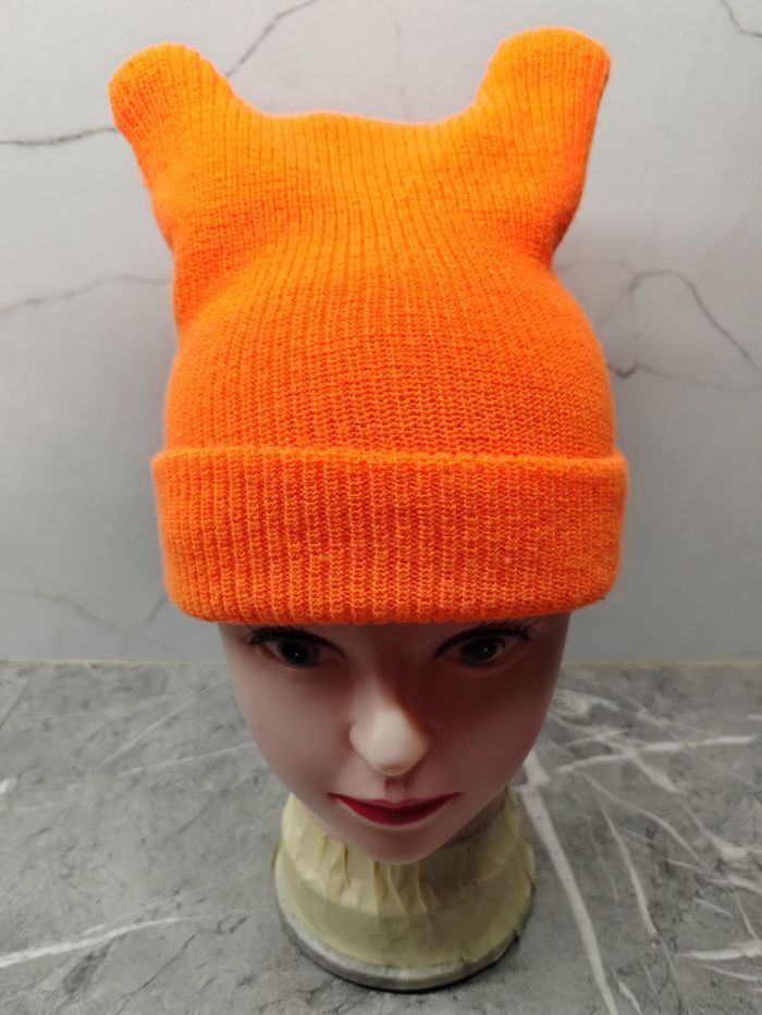 If Six Was Nine Vintage Unknown Bunny Devil Horn Beanie Snowcap Hat Size ONE SIZE - 1 Thumbnail