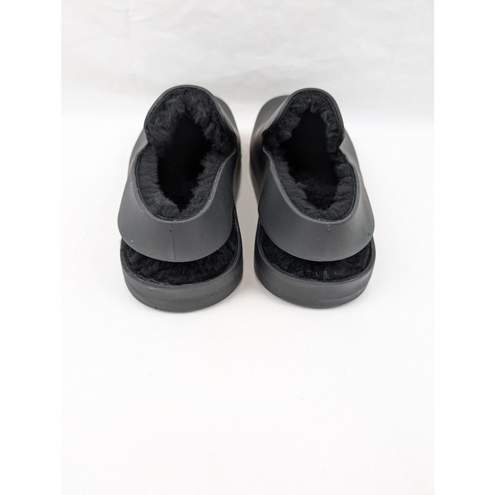 Bottega Veneta o1rshd1 Q:3/dup/ Rubber Sole shearling Puddle Sandal Black Size US 13 / EU 46 - 17 Thumbnail