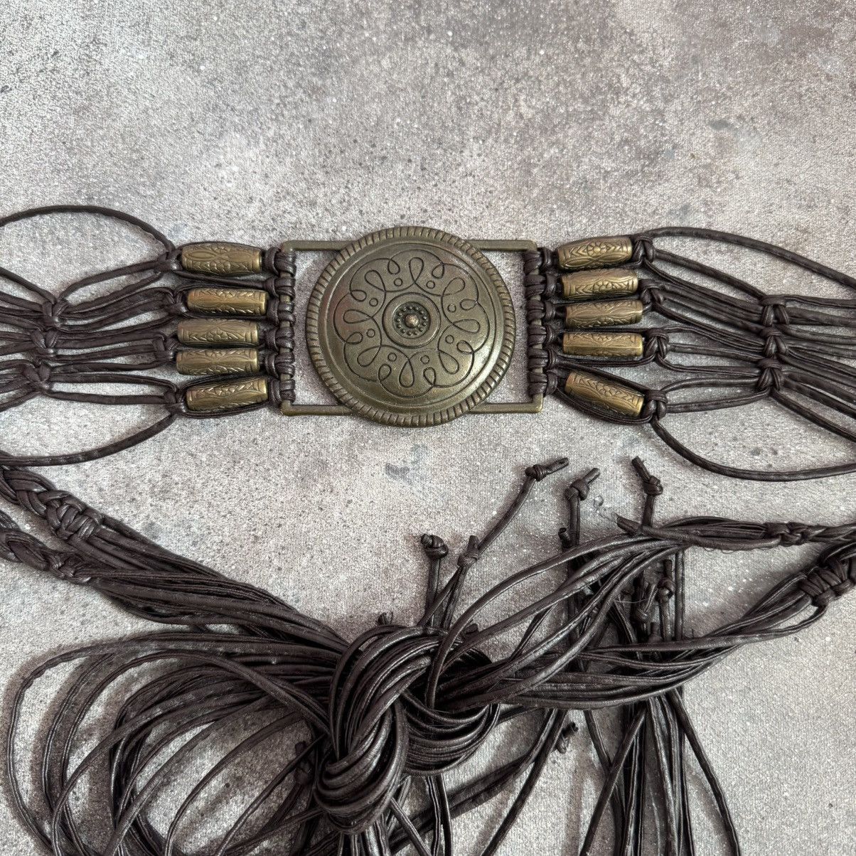 Hysteric Glamour Amazing Vintage Boho Y2K Macrame Tribal Western Belt Size ONE SIZE - 4 Thumbnail