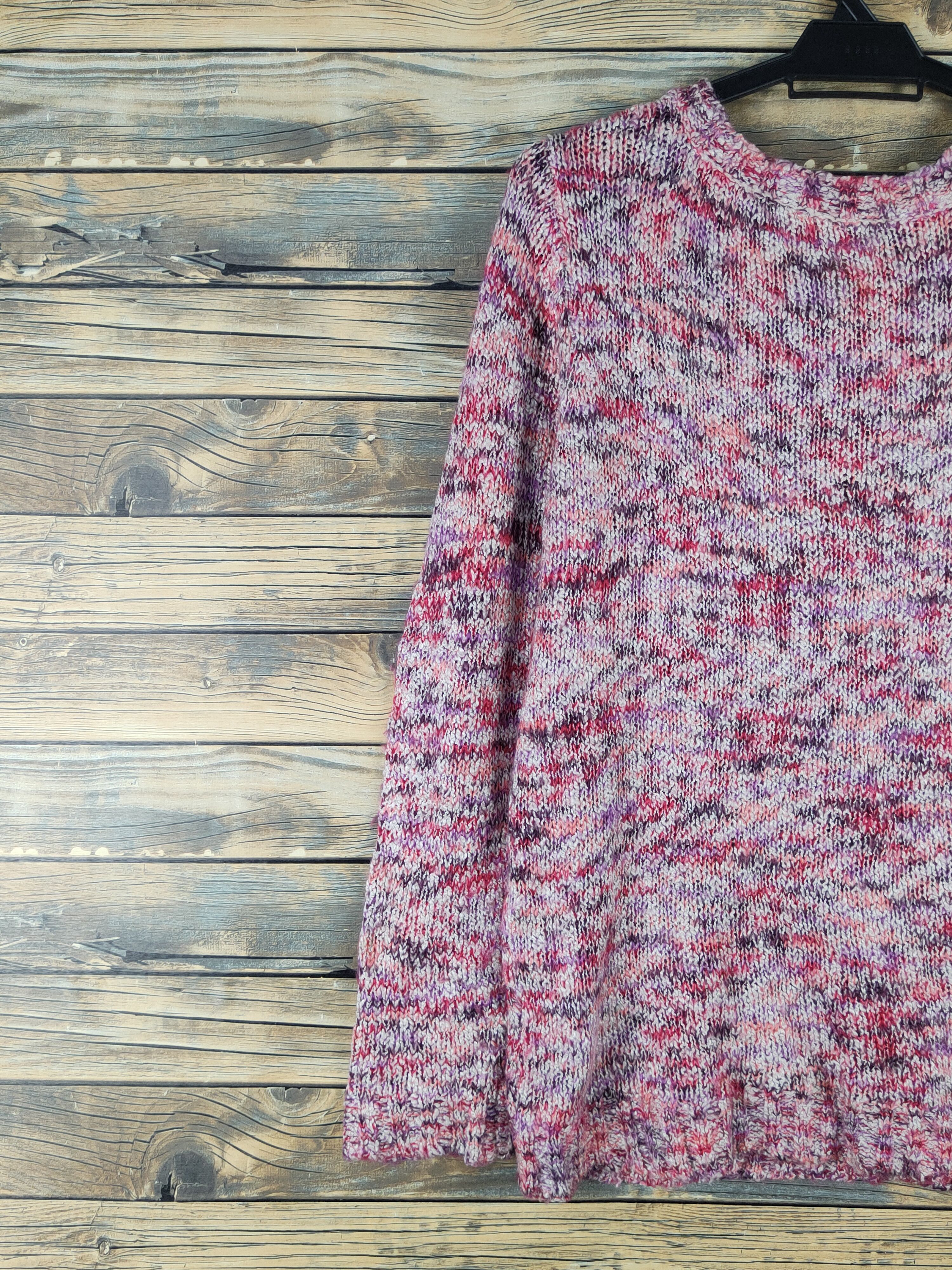 Japanese Brand × Vintage Navy Natural Red Purple Knitwear Sweatshirts #W1260 Size M / US 6-8 / IT 42-44 - 8 Thumbnail