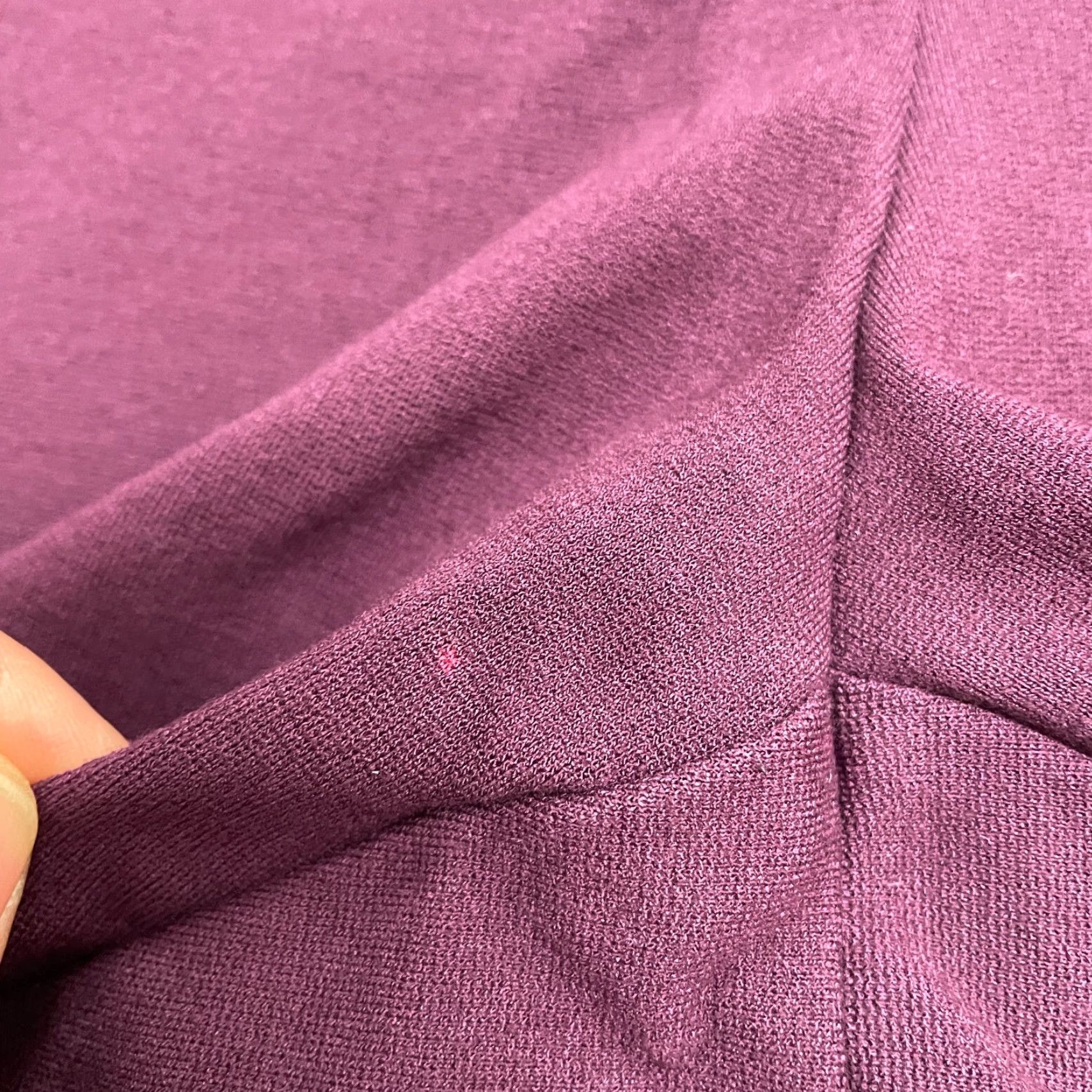 Vintage Chico's Pull On Stretch Cropped Pants 10P Purple Mid Rise 32x23 Casual Womens Size 32" / US 10 / IT 46 - 4 Thumbnail