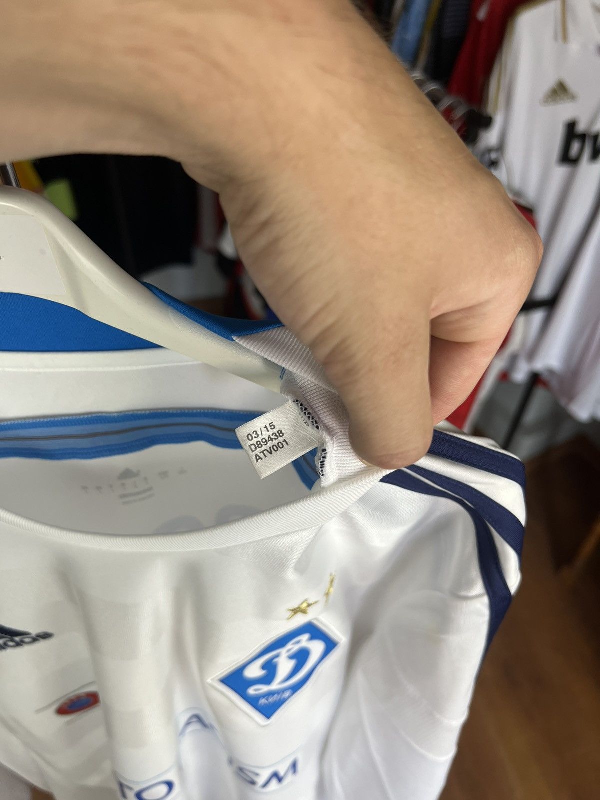 Adidas Soccer Jersey Adidas Dynamo Kyiv 2015/16 Yarmolenko #10 Size US L / EU 52-54 / 3 - 11 Thumbnail