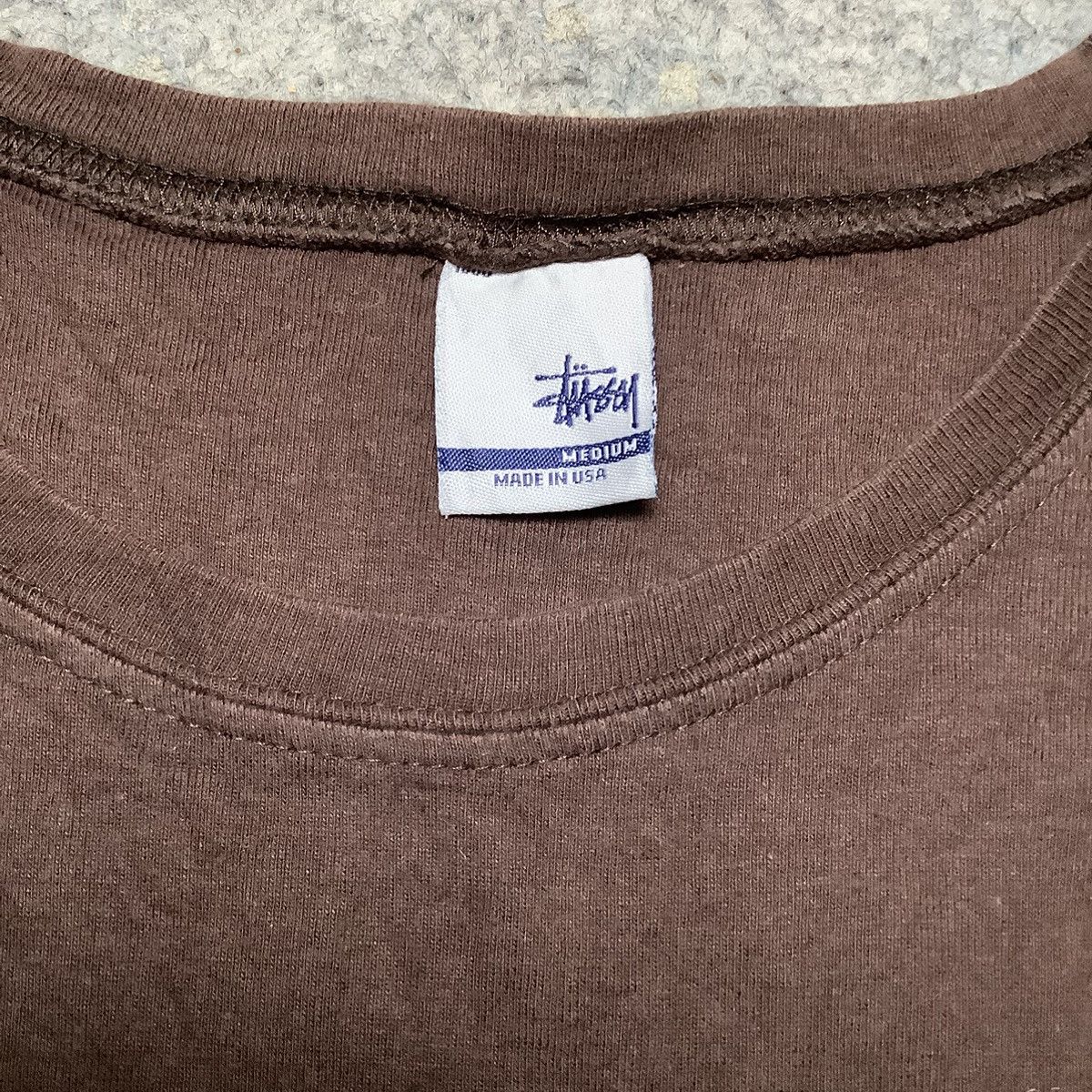 Stussy × Vintage Vintage 90s Stussy No 4 Tank Tops/ Short Sleeve T Shirt Size US M / EU 48-50 / 2 - 4 Thumbnail