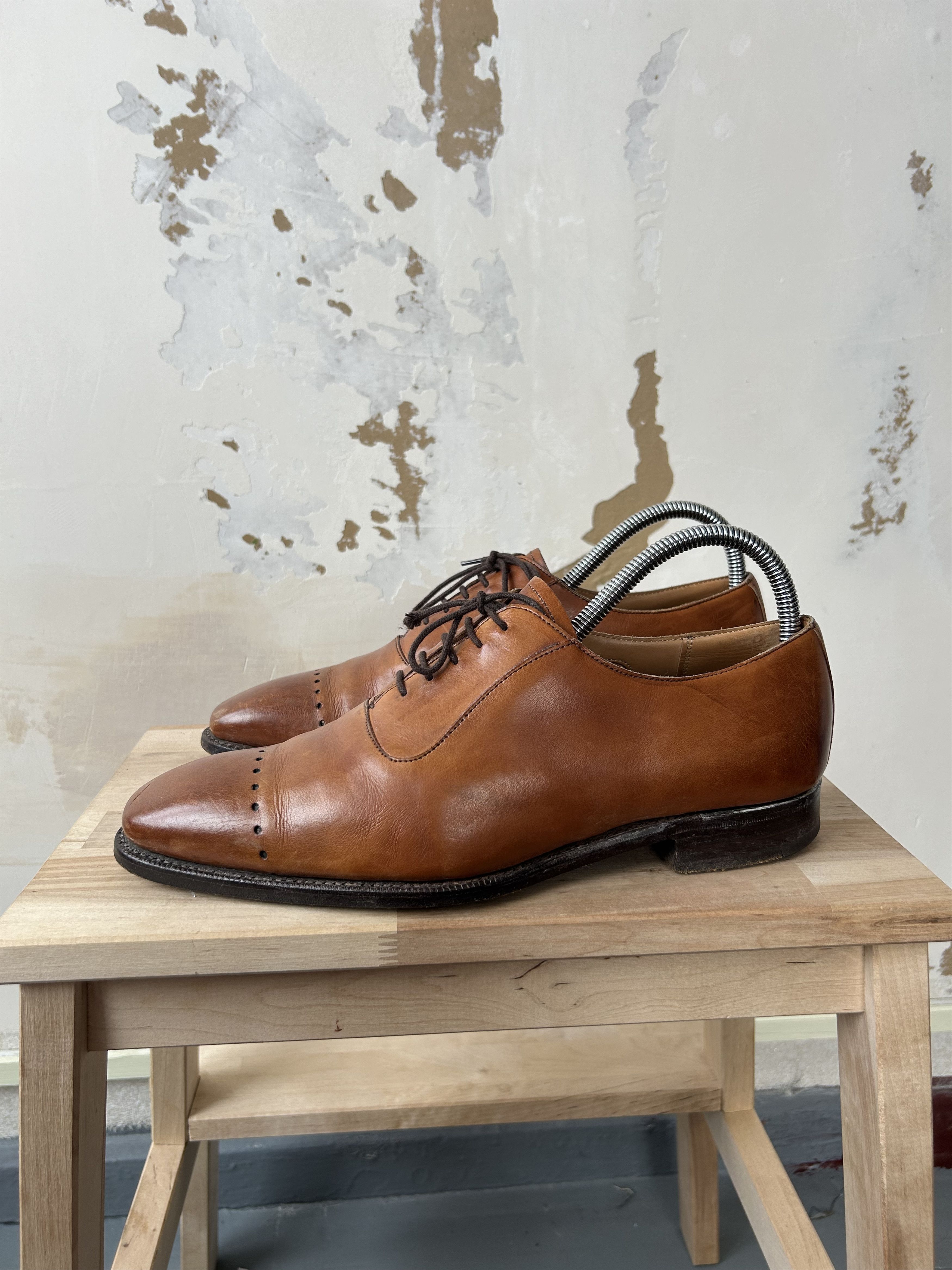Ps Paul Smith Leather Wing Tip Brogues Shoes in Brown, Men's (Size 9)