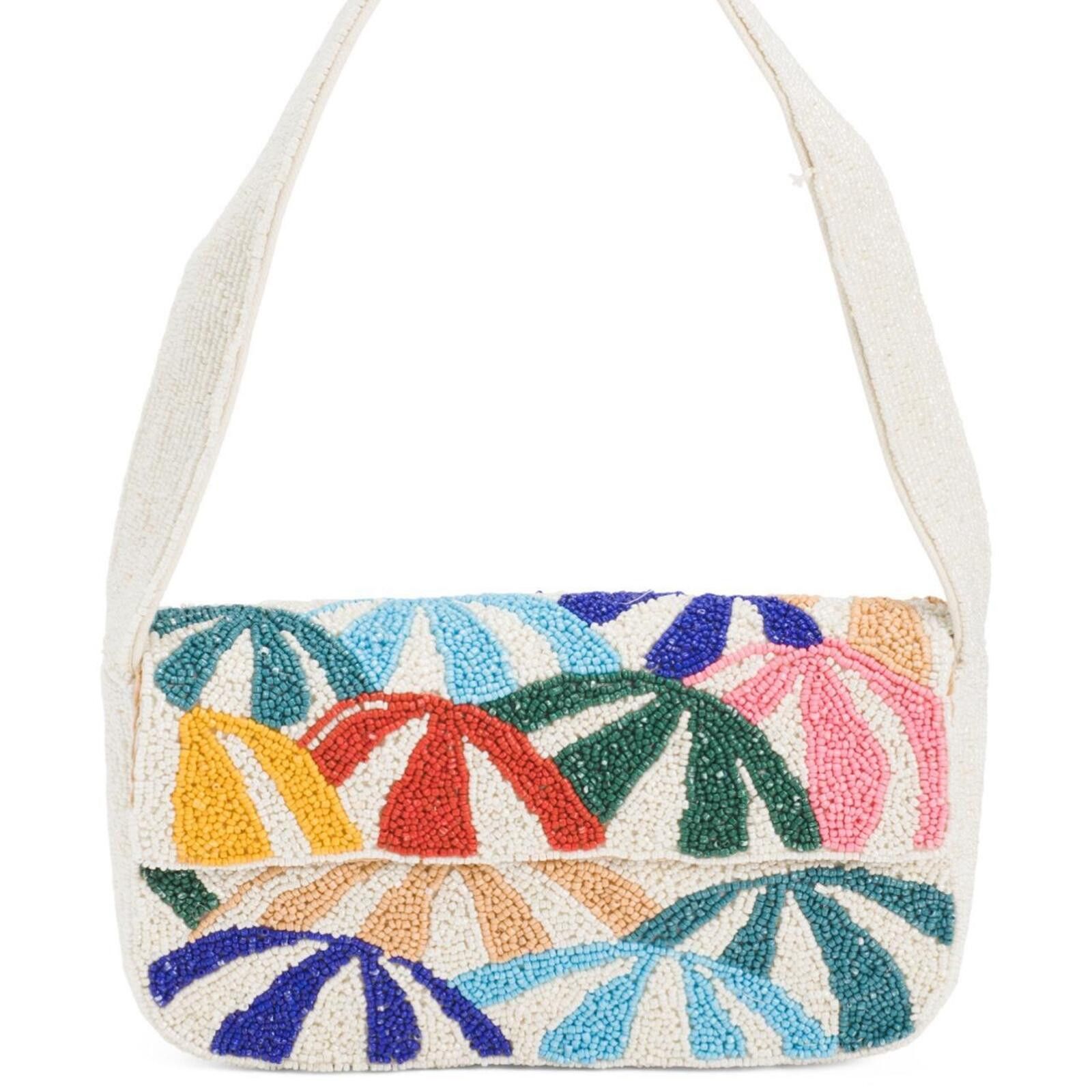 Marsell TikTok Viral Beach Umbrellas Multicolored Beaded Bag Size ONE SIZE - 2 Thumbnail