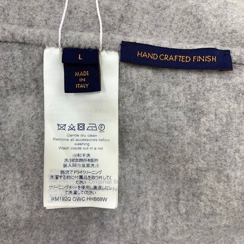 Louis Vuitton Louis Vuitton Grey tag sheet wool hooded long sleeve sweat Size US L / EU 52-54 / 3 - 7 Thumbnail