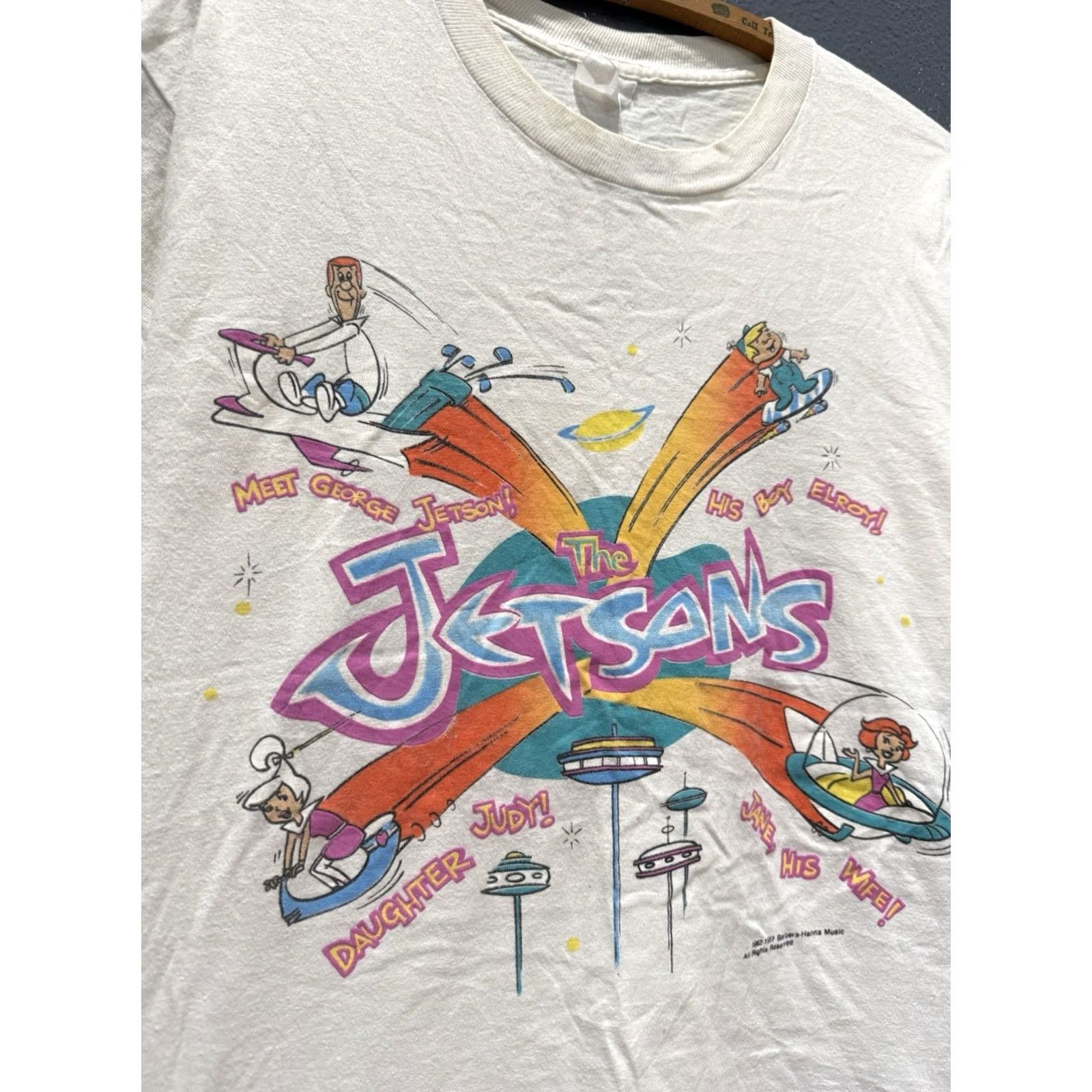 Vintage VINTAGE The Jetsons TV Show White Tee Shirt Large Men’s 90s Size US L / EU 52-54 / 3 - 4 Thumbnail