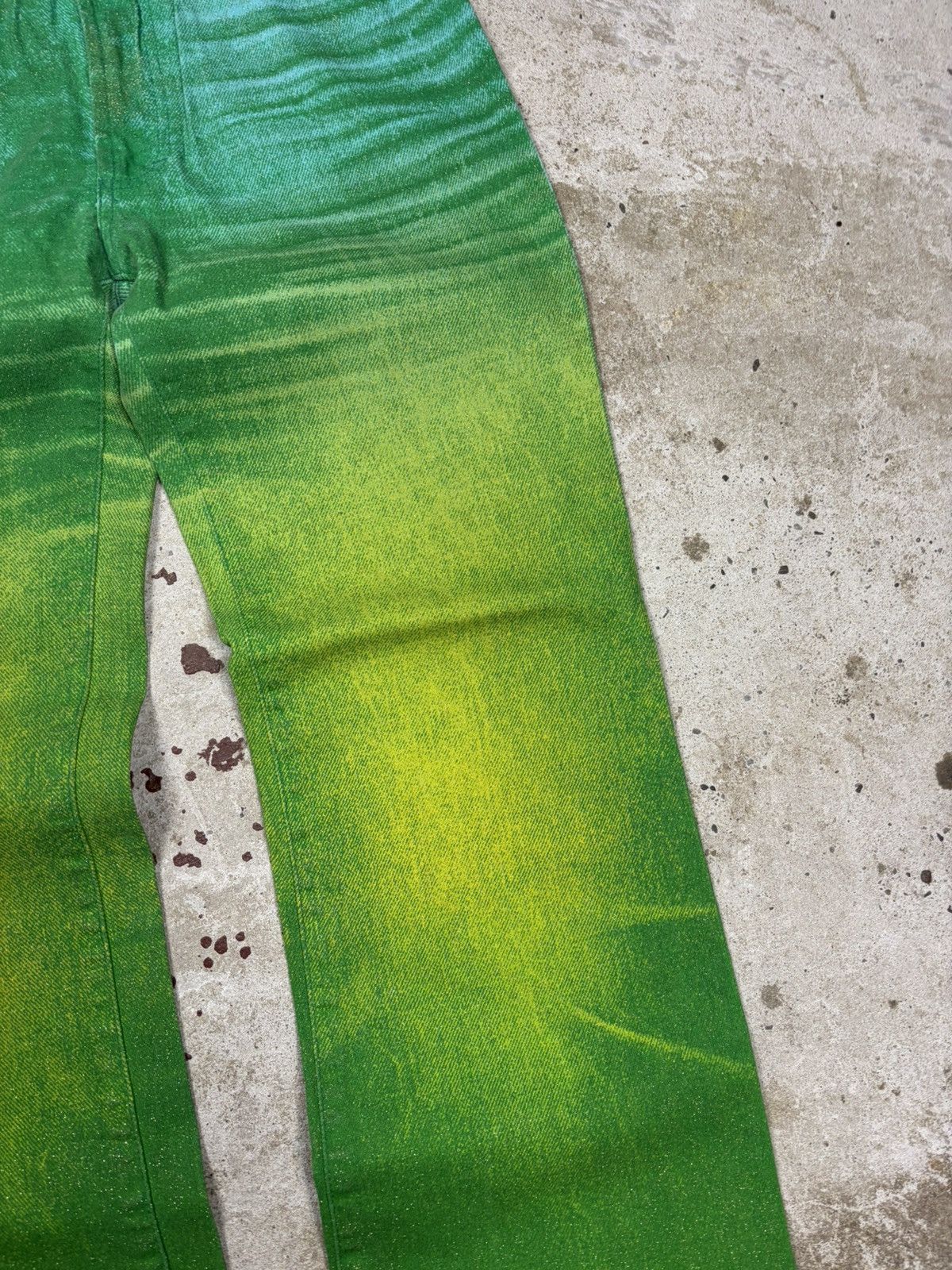Just Cavalli Vintage 2000s Roberto Just Cavalli Psychodelic Flare Pants Size 27" / US 4 / IT 40 - 6 Thumbnail