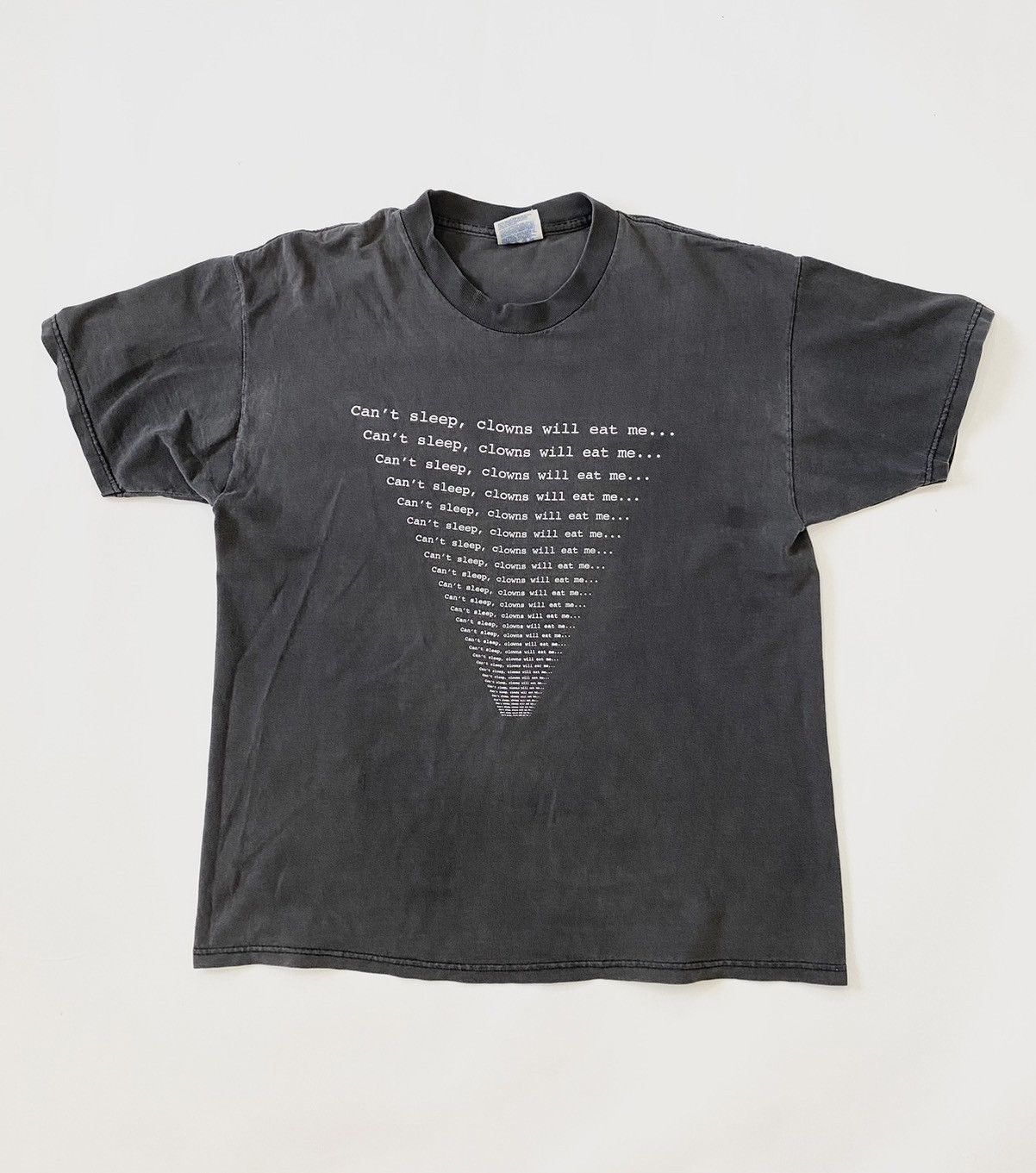 Vintage RARE Vintage Faded Black Can’t sleep, clowns will eat me.. Size US L / EU 52-54 / 3 - 1 Thumbnail