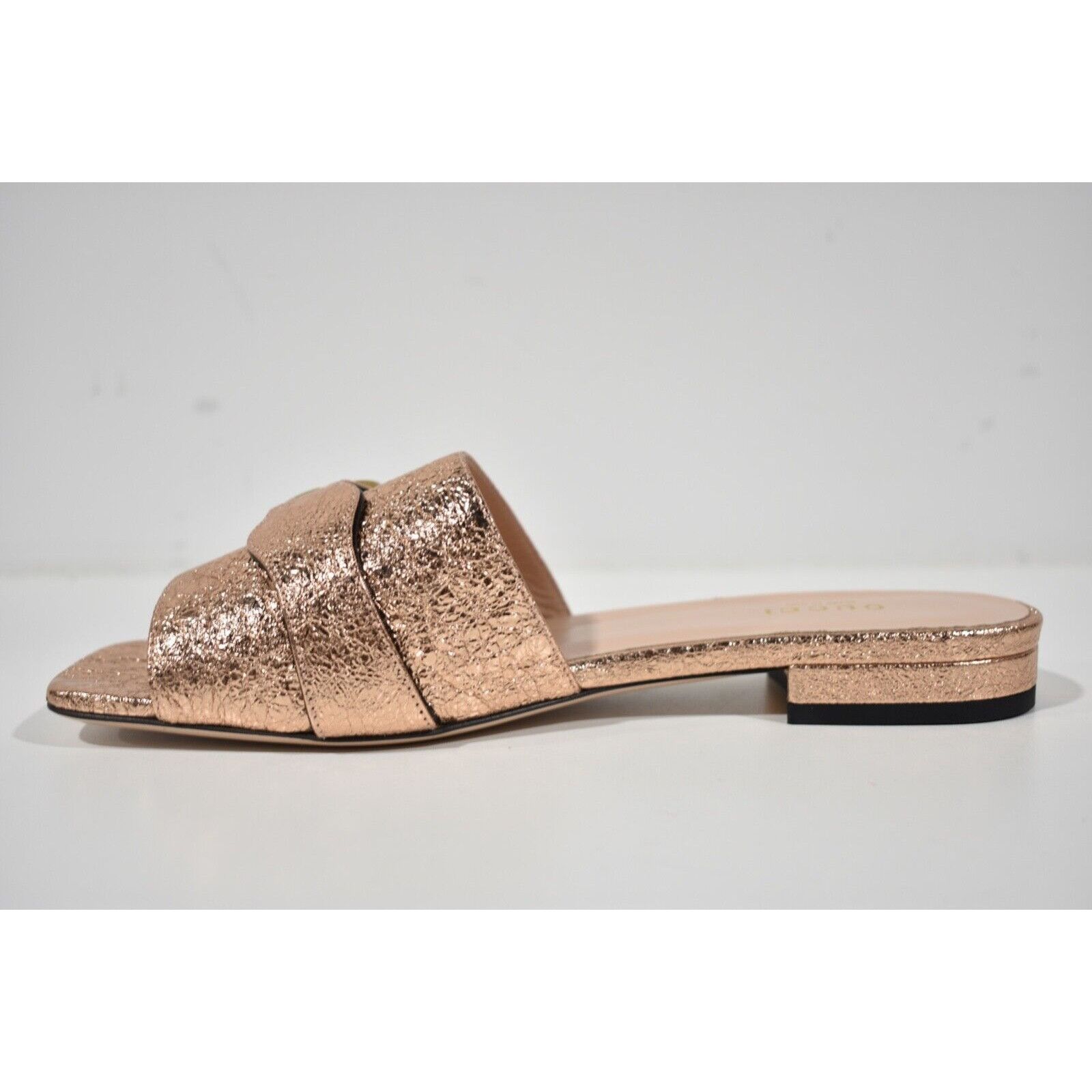 Gucci Gucci Marmont Rose Gold GG Interlocking Metal Logo Mule Size US 7.5 / IT 37.5 - 9 Thumbnail