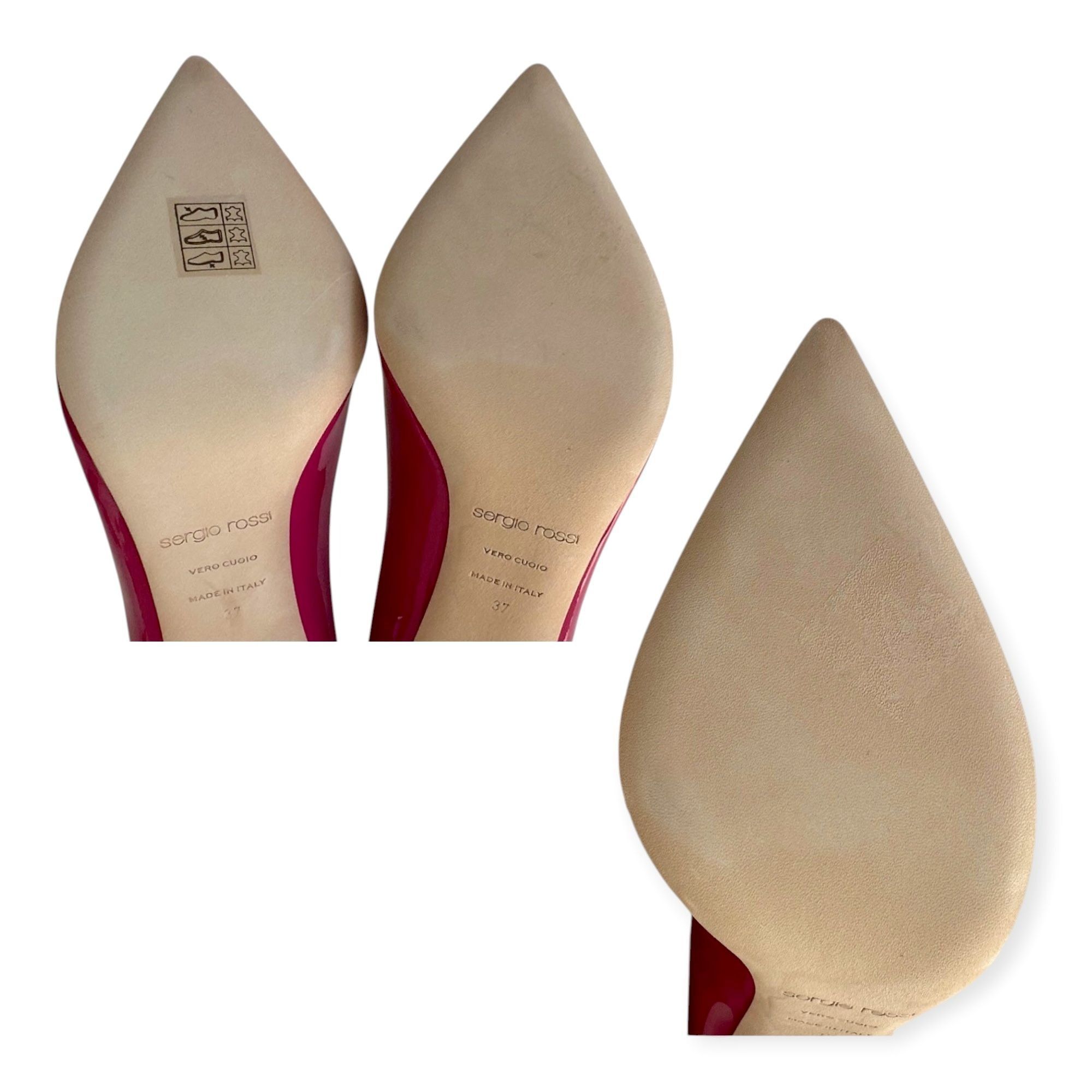Sergio Rossi Sergio Rossi New Secret 090 Magenta Patent Pumps EU 37 / US Size US 7 / IT 37 - 10 Thumbnail
