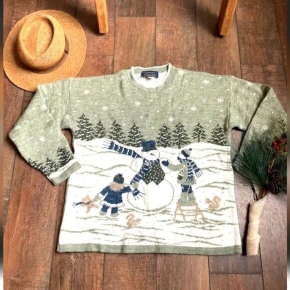 Vintage Adele Knitwear Vintage Made in the USA Holiday Christmas Sno Size M / US 6-8 / IT 42-44 - 1 Thumbnail