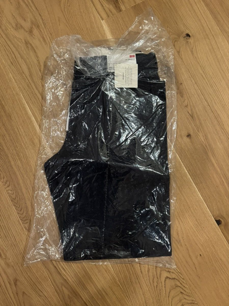 Uniqlo Navy Uniqlo C Straight Pleated Pants | Denim Size 30 Size US 30 / EU 46 - 3 Thumbnail