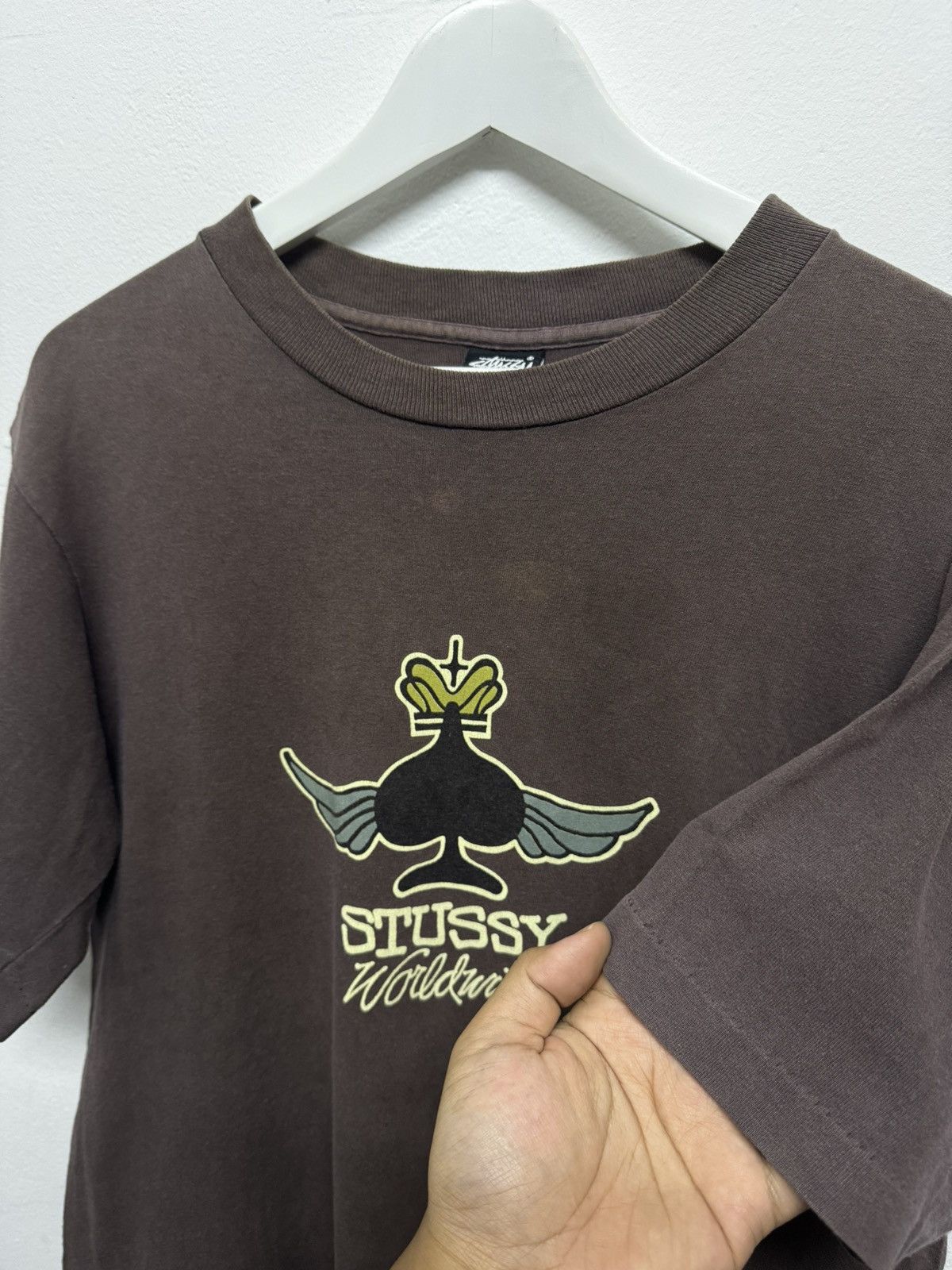 Vintage Vintage 80s Stussy Worldwide Spade ♠️ Size US M / EU 48-50 / 2 - 3 Thumbnail