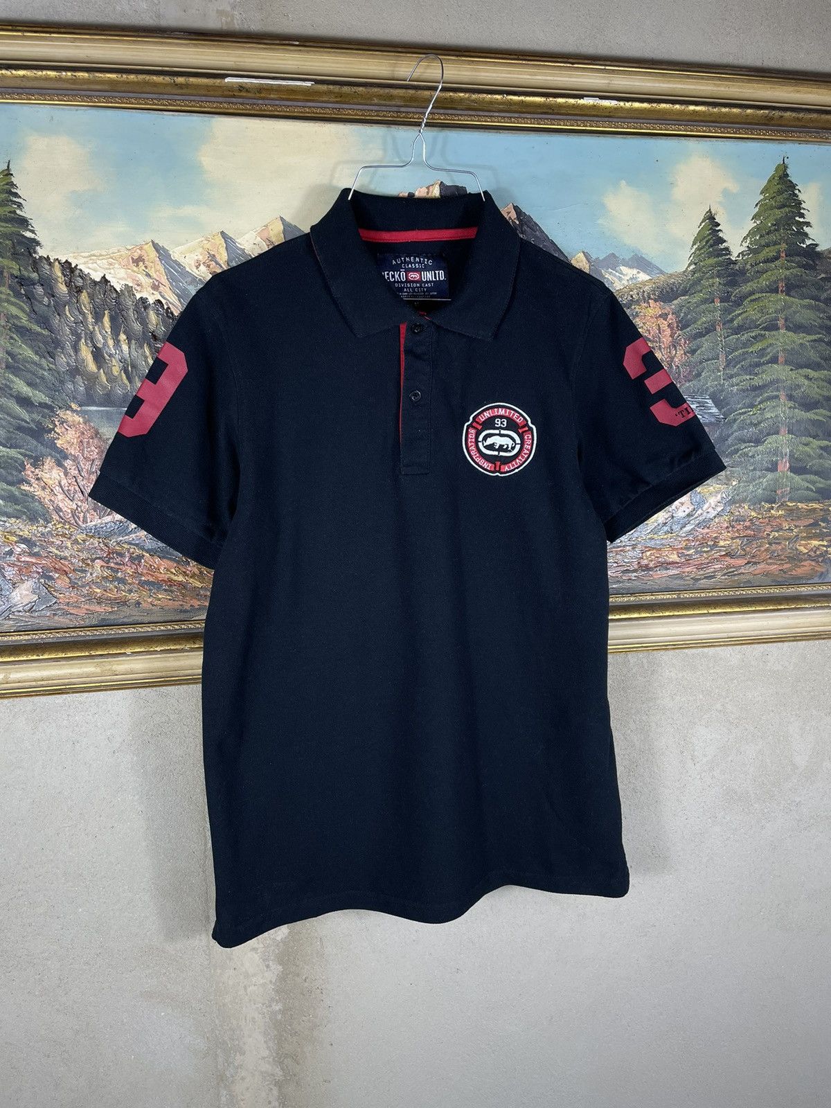 Ecko Unltd. × Vintage Black vintage retro Y2K 00s polo t-shirt tees Ecko Untld. Size US M / EU 48-50 / 2 - 3 Thumbnail