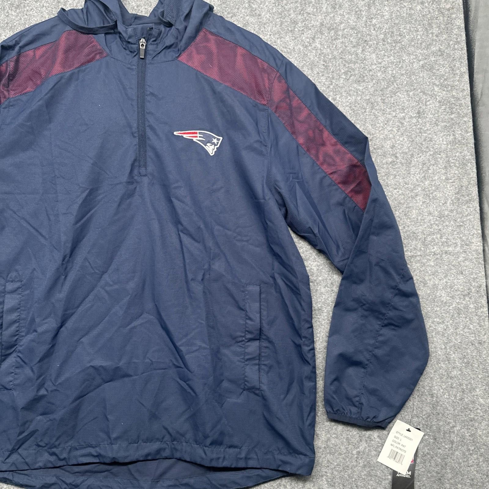 NFL New England Patriots Football NFL Pullover Jacket Large Size ONE SIZE - 5 Thumbnail