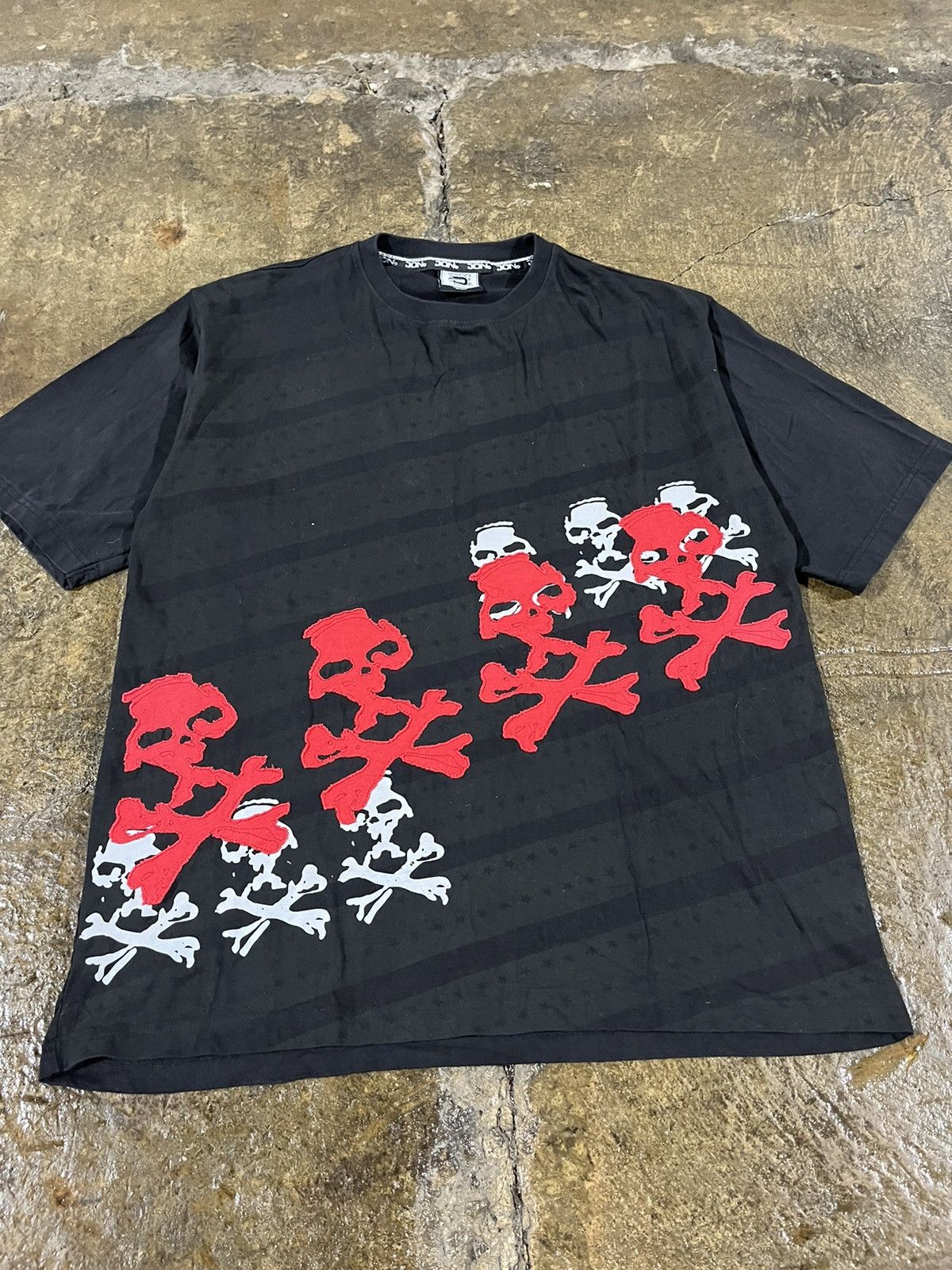 Affliction × JNCO × Vintage Crazy Y2K Skull Grunge Goth Opium Skater JNCO Style Tee Size US XL / EU 56 / 4 - 2 Thumbnail