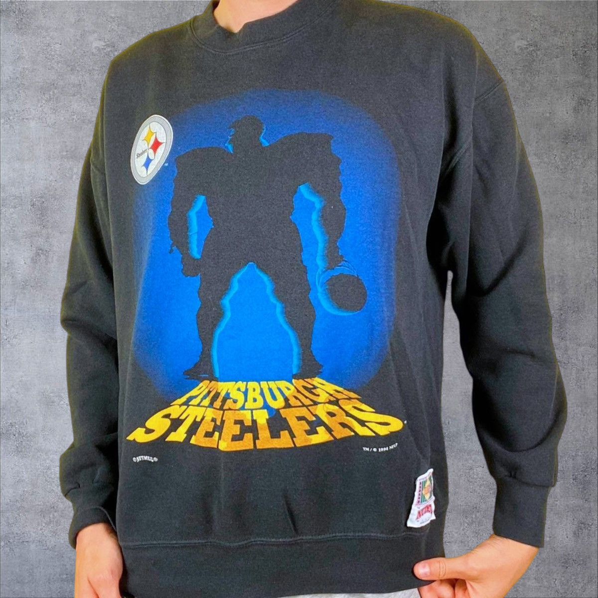Nutmeg × Vintage Vintage Pittsburgh Steelers Sweatshirt Size US L / EU 52-54 / 3 - 2 Thumbnail