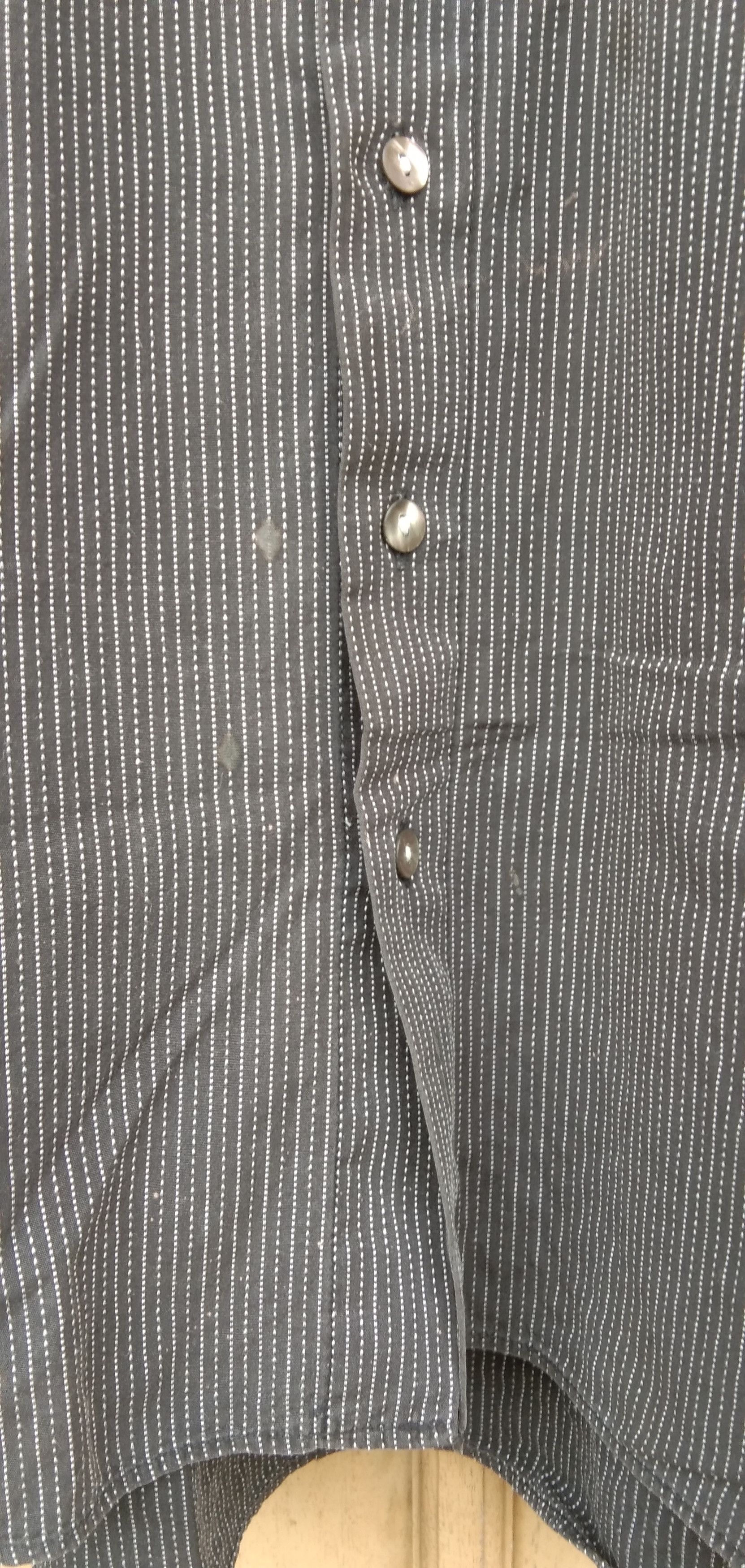 Designer × Japanese Brand × Jean Paul Gaultier Jpg home stripe black button up shirt Size US M / EU 48-50 / 2 - 5 Thumbnail