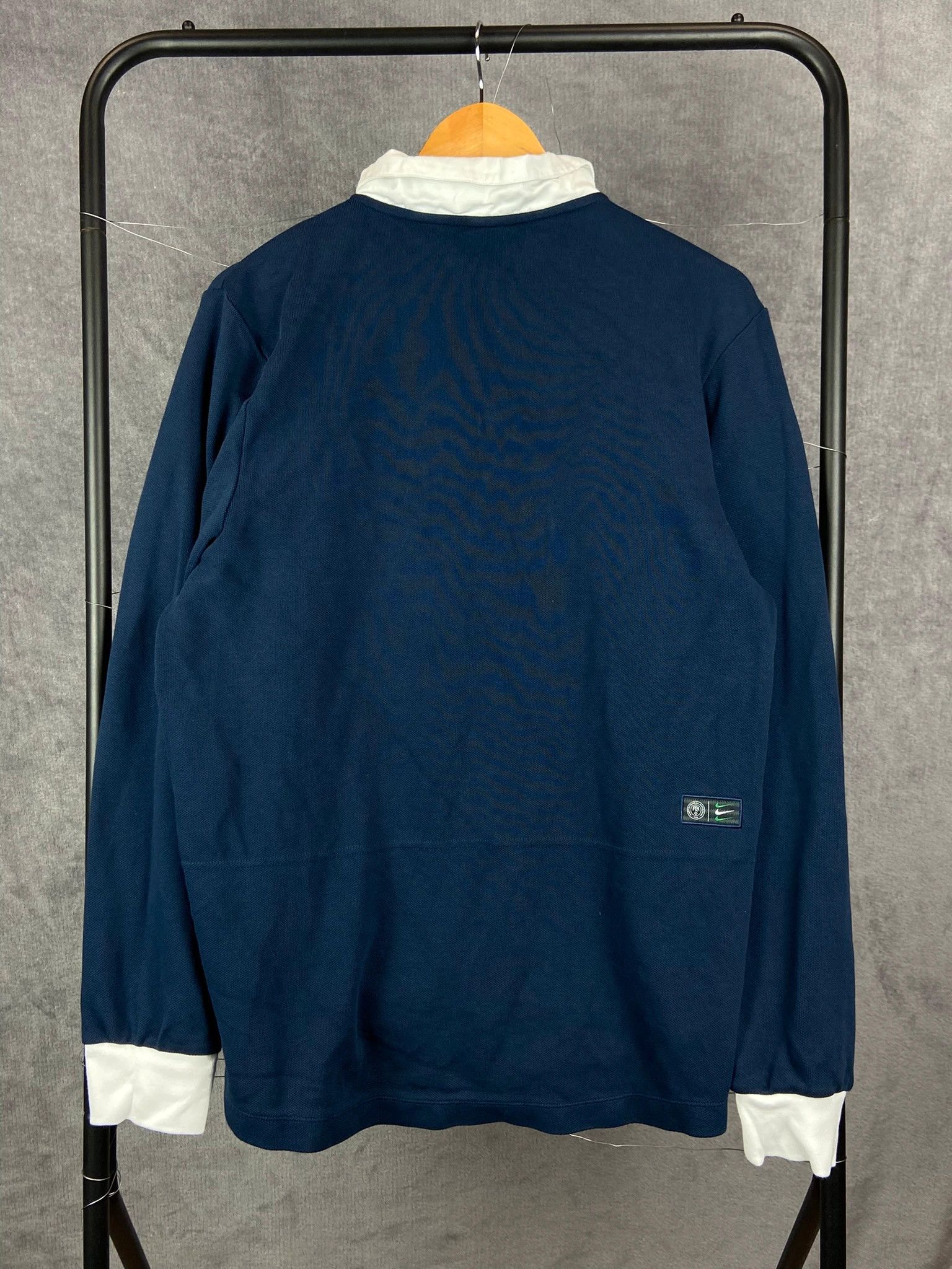 Nike Nike x Nigeria navy white rugby longsleeve L Size US L / EU 52-54 / 3 - 5 Thumbnail