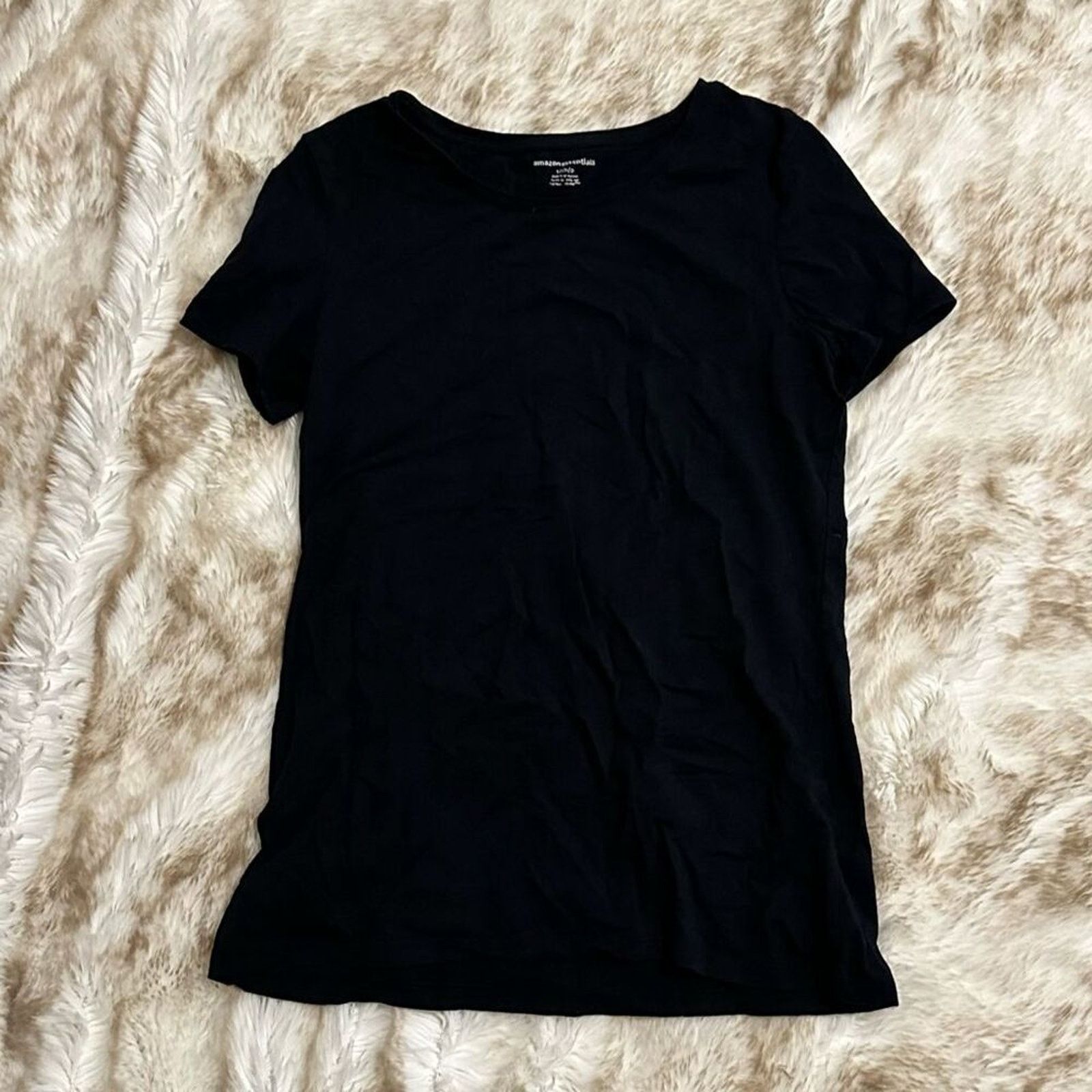Other Amazon Basics Black Short Sleeve T-Shirt | Sz S Size S / US 4 / IT 40 - 2 Thumbnail