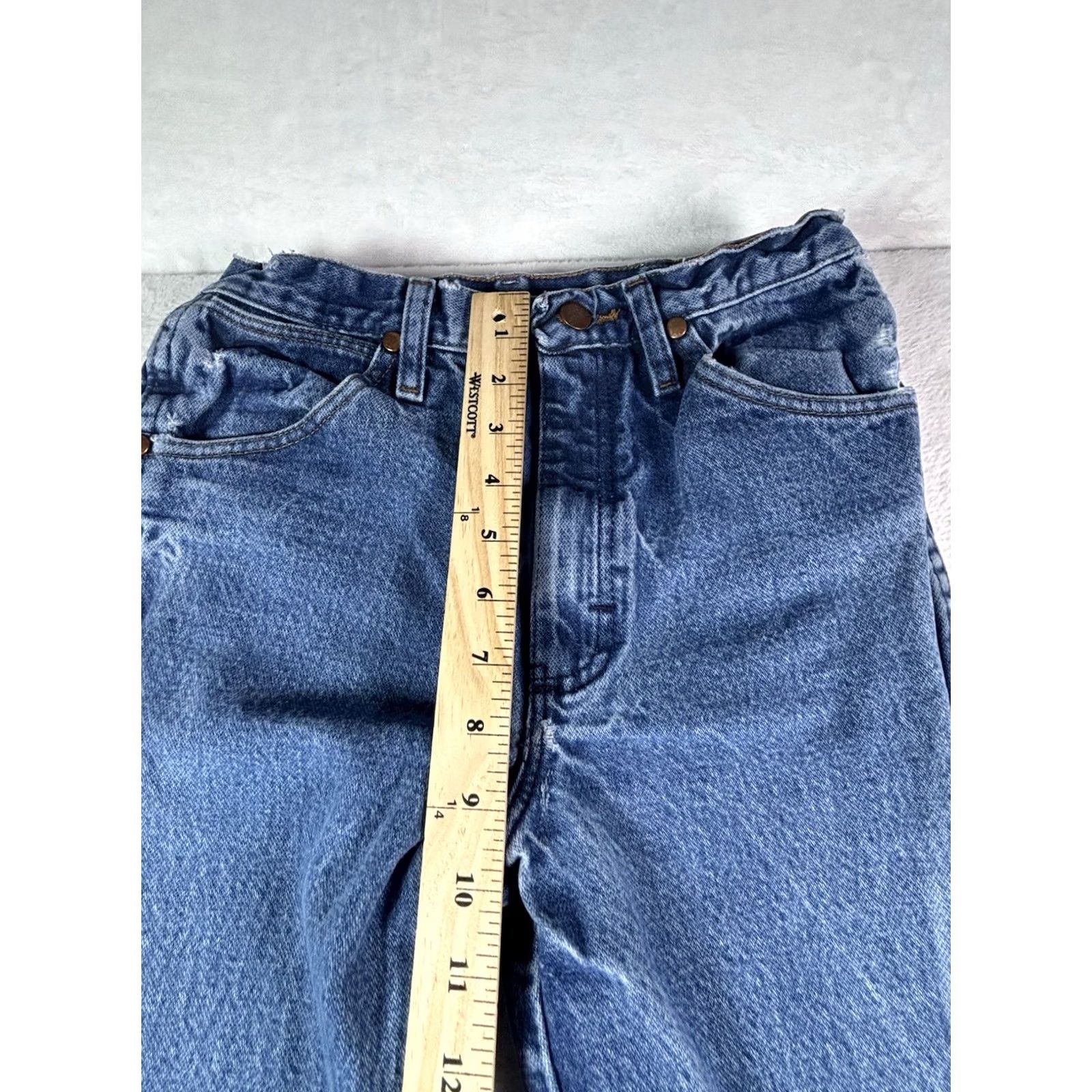 Wrangler VINTAGE Wrangler Men's Jeans 28x34 Blue Denim Cowboy Cut Rodeo Western Rancher Jeans Size US 28 / EU 44 - 3 Thumbnail