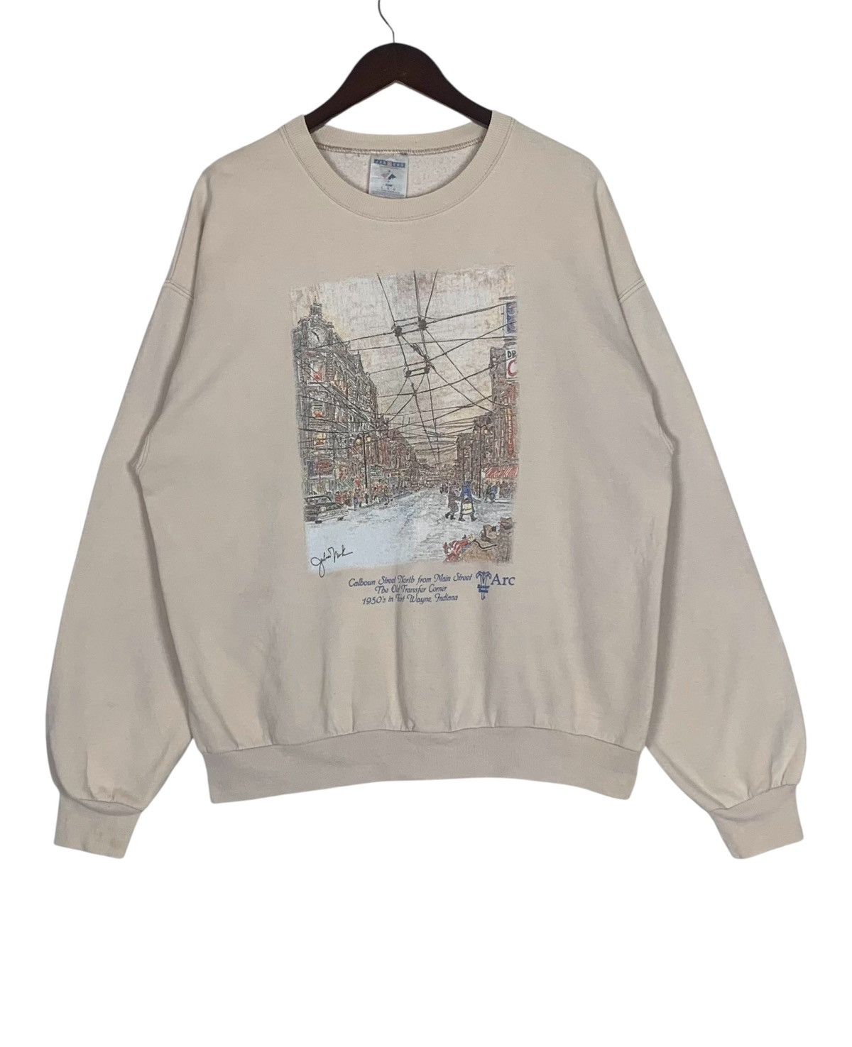 Jerzees Vintage Jeezees Brand Streetwear JapaneseBrand Sweatshirt Size US L / EU 52-54 / 3 - 2 Thumbnail