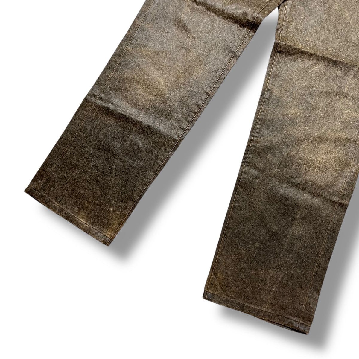 Kapital Comme Ca Ism Olive Brown Suede Pants | Size L Size US 31 - 3 Thumbnail