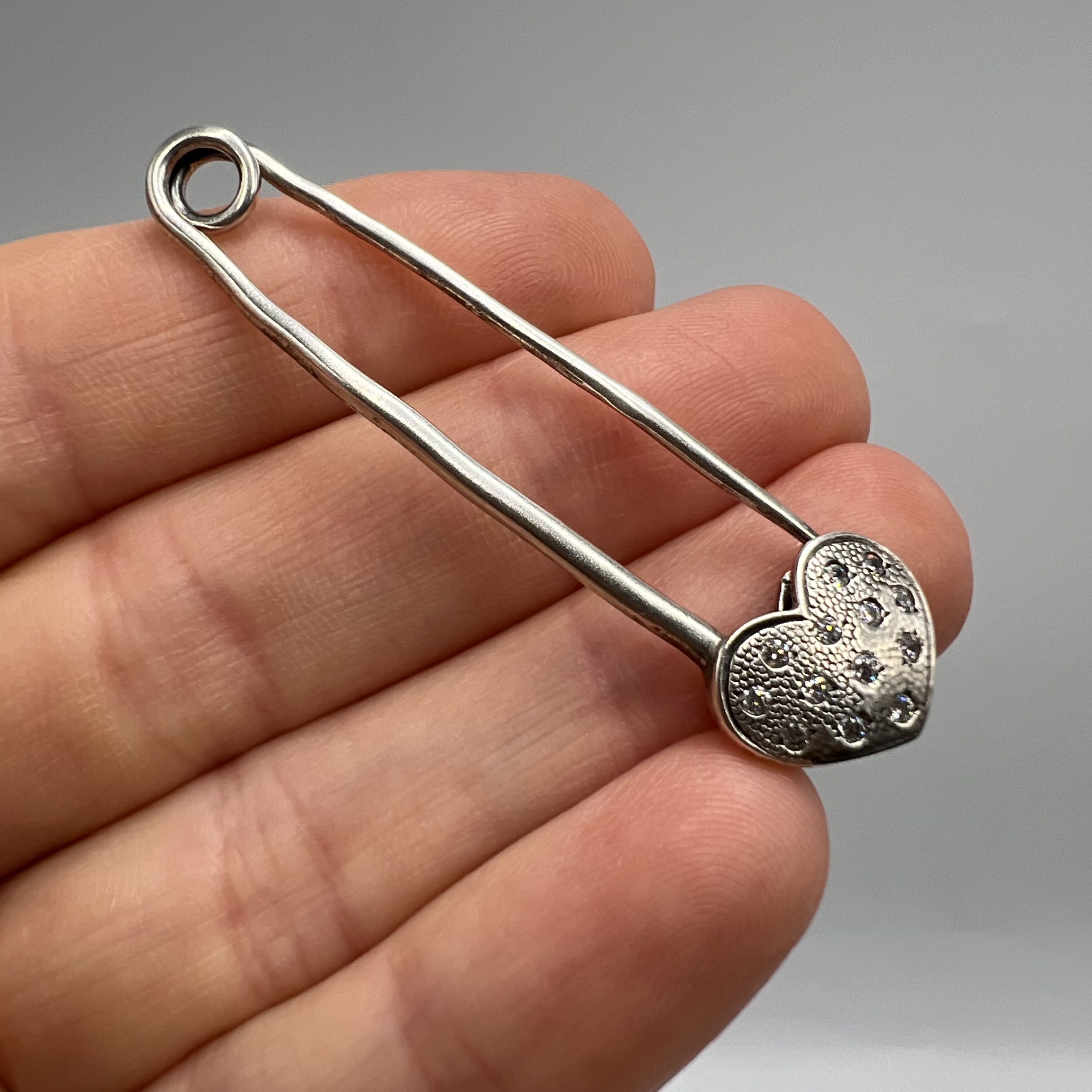 Vintage Brooch Pins Needle Safe Jewelry Sterling Silver 925